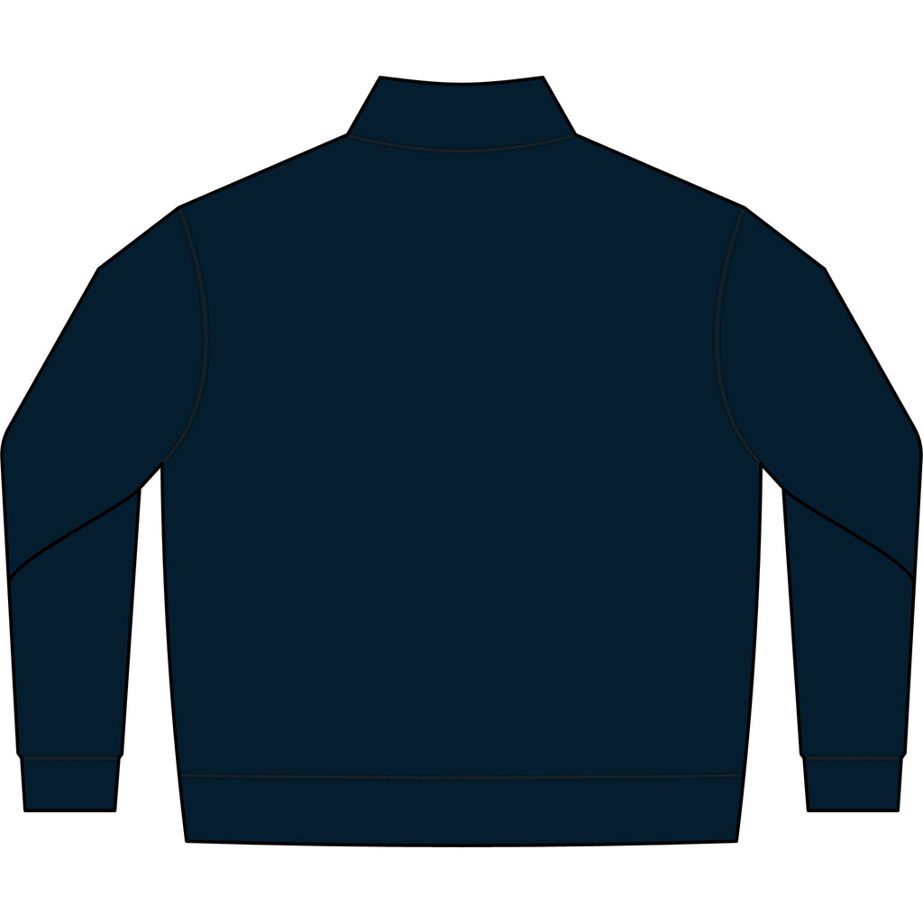 Quarter-Zip Pullover — Retro 'Surf Shop' Logo Fleece