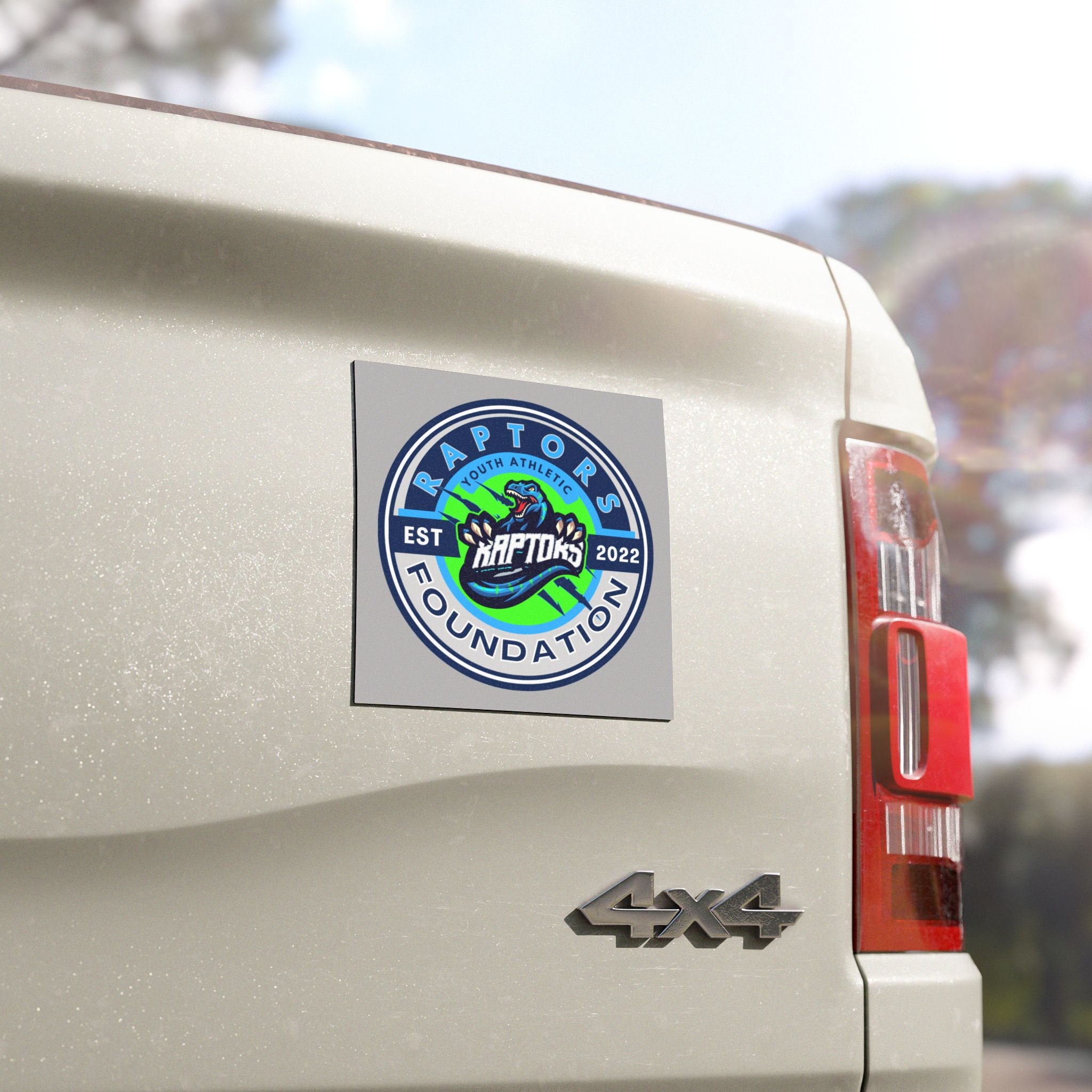 Raptors Foundation Car Magnet — Youth Athletic Team Logo (EST 2022)