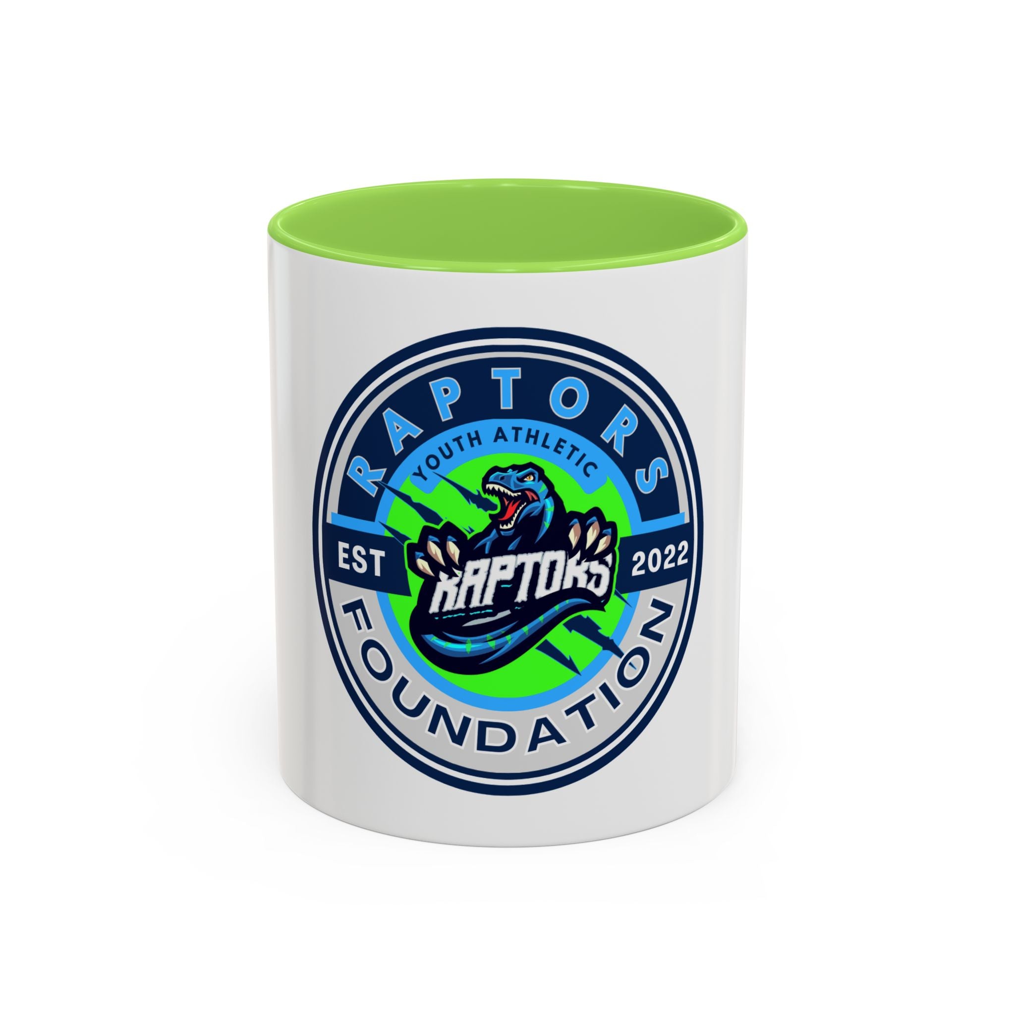 Raptors Foundation Logo Mug — Youth Athletic Team Coffee Cup (11oz/15oz)