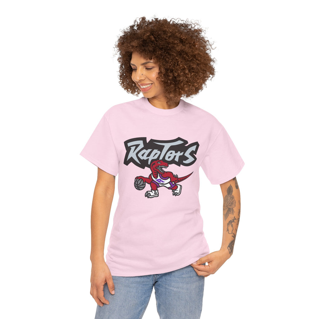 Raptors Basketball T‑Shirt – Vintage Dino Logo Tee