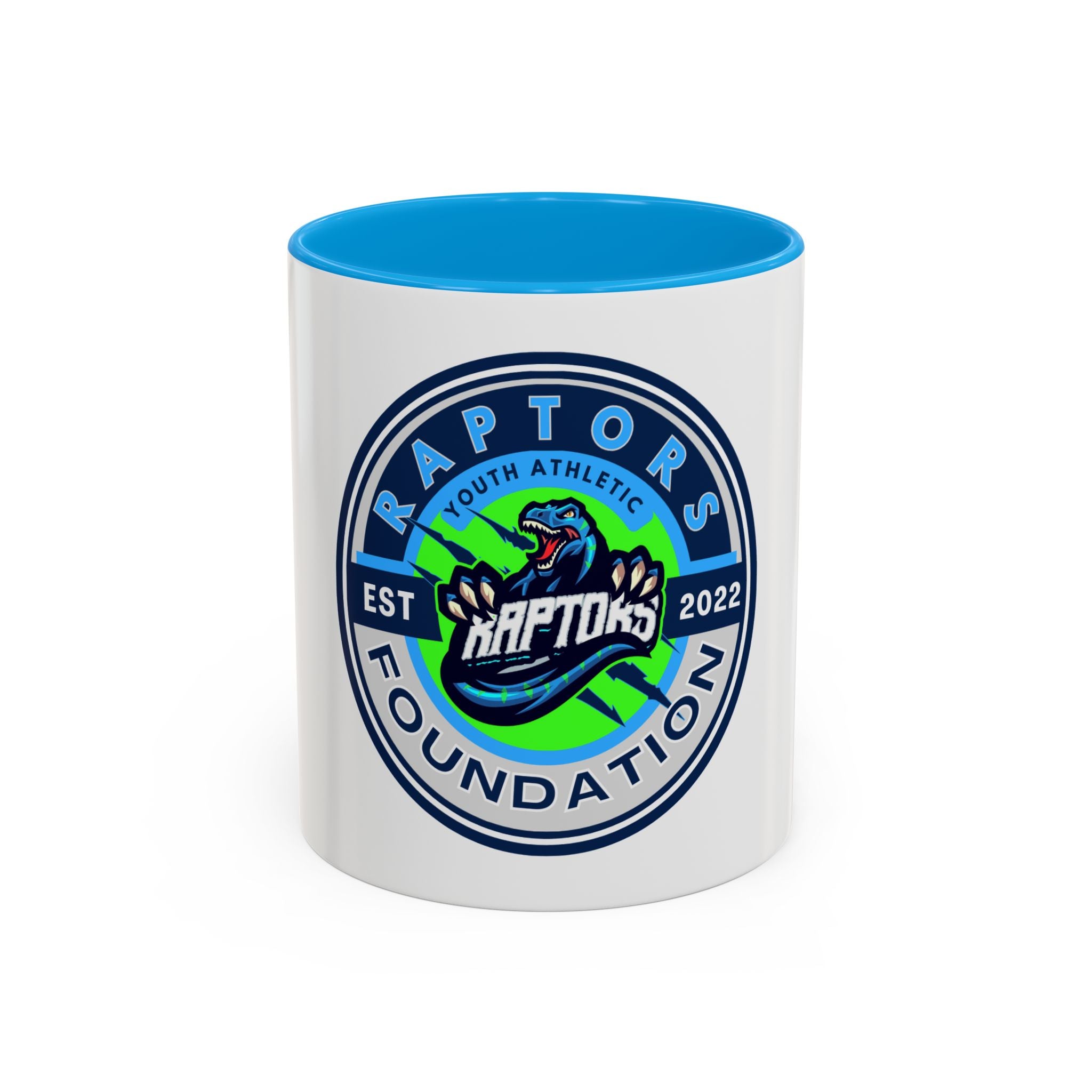 Raptors Foundation Logo Mug — Youth Athletic Team Coffee Cup (11oz/15oz)