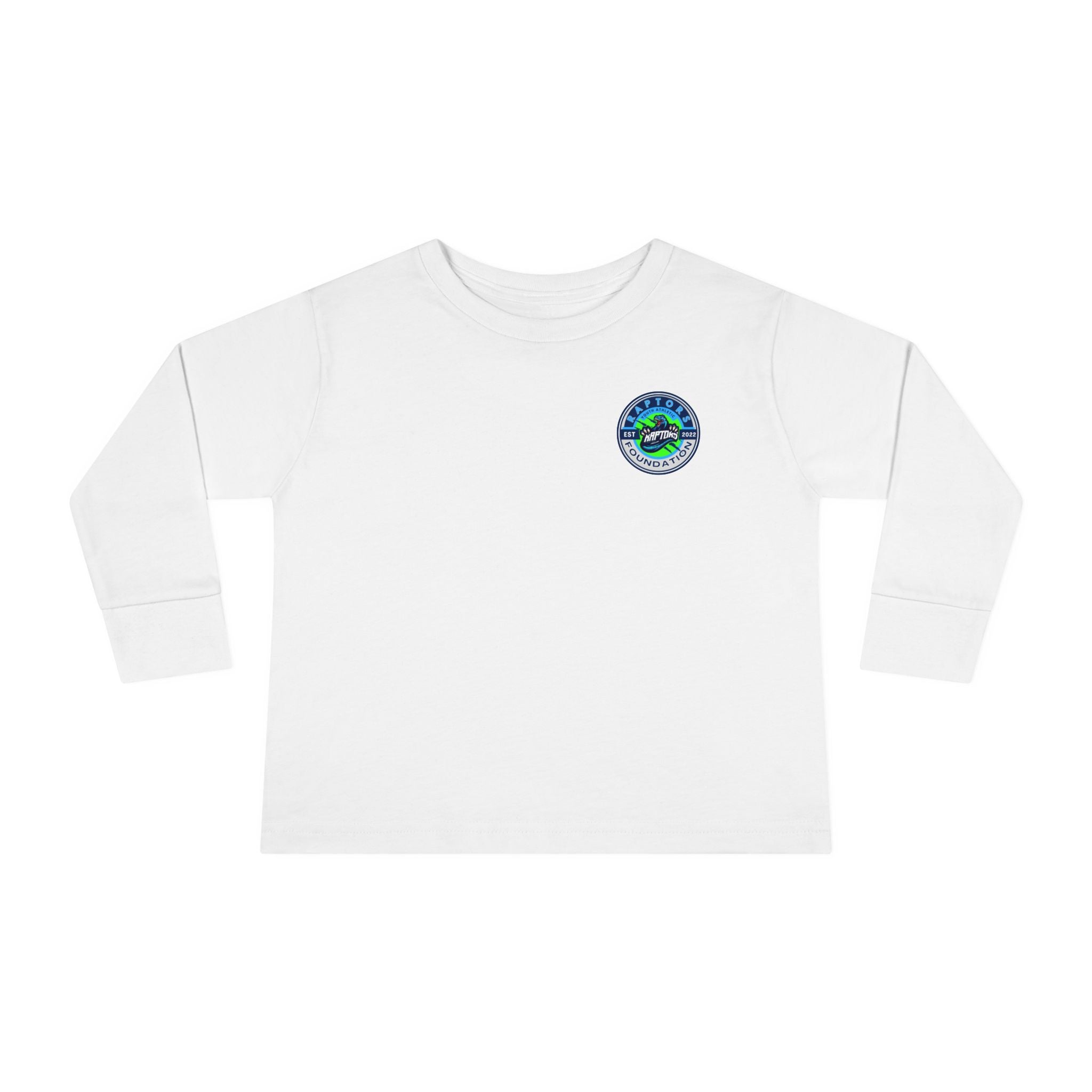 Toddler Long Sleeve Tee - 'Faith. Family. Raptors.' Kids Crewneck