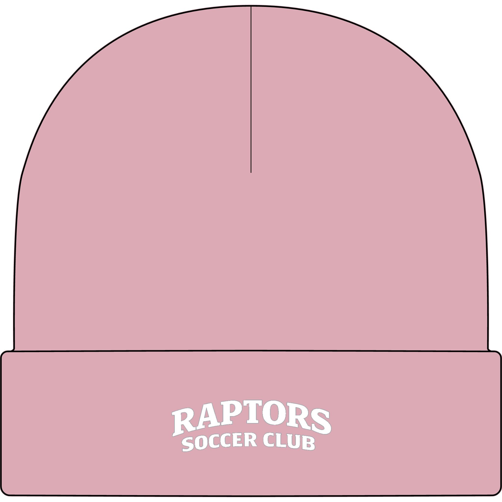 Raptors Soccer Club Cuff Beanie — Embroidered Team Winter Hat