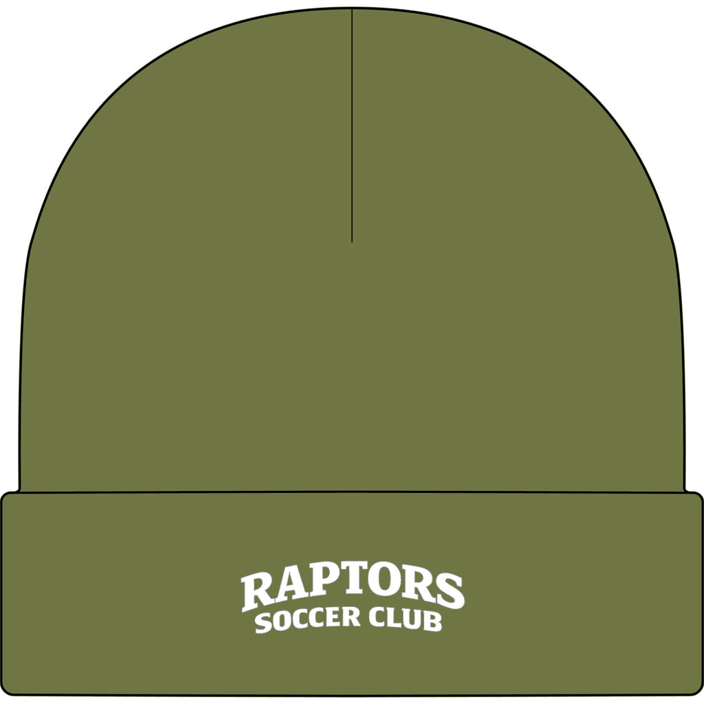 Raptors Soccer Club Cuff Beanie — Embroidered Team Winter Hat
