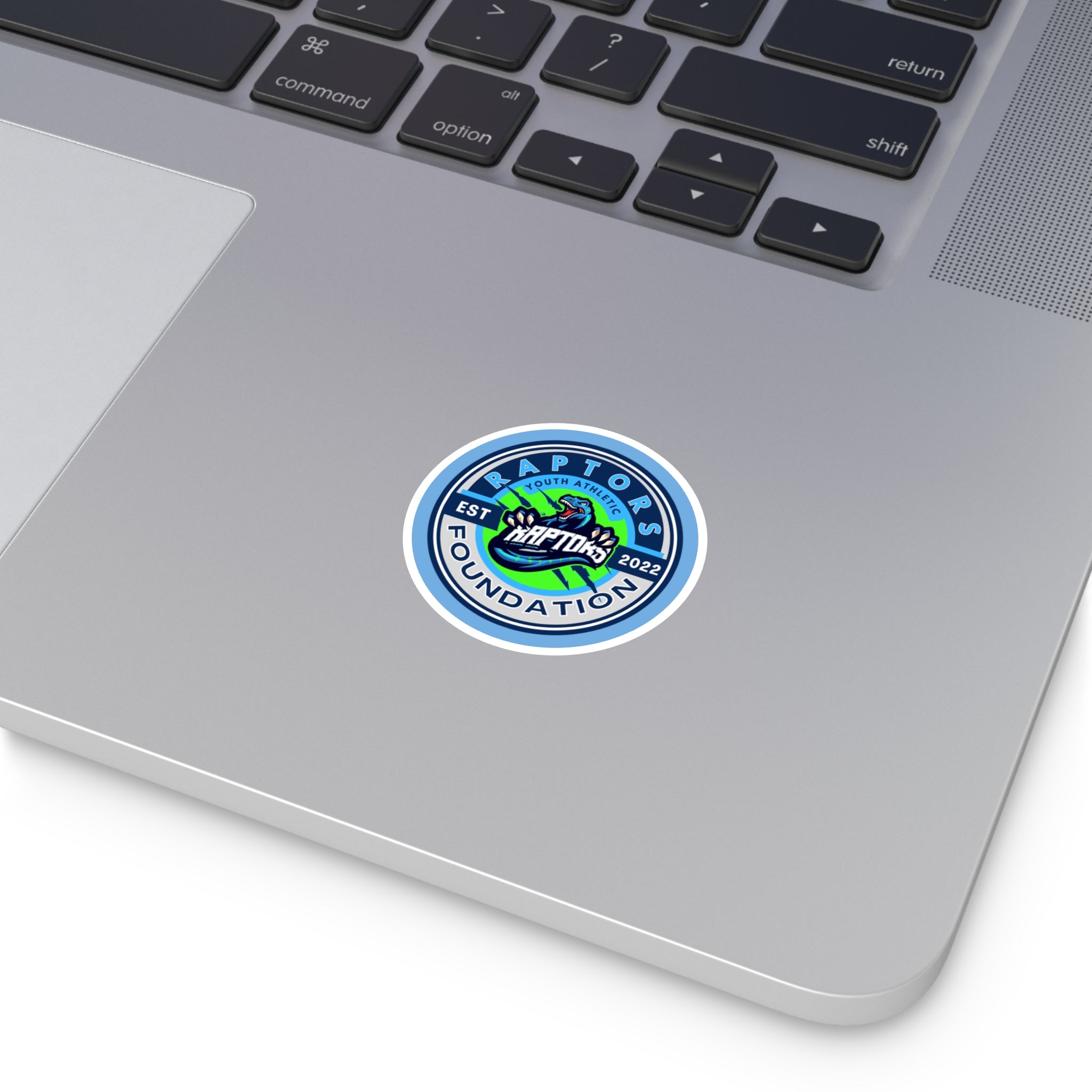 Raptors Foundation Round Sticker — Youth Athletic Team Logo (EST 2022) Indoor/Outdoor