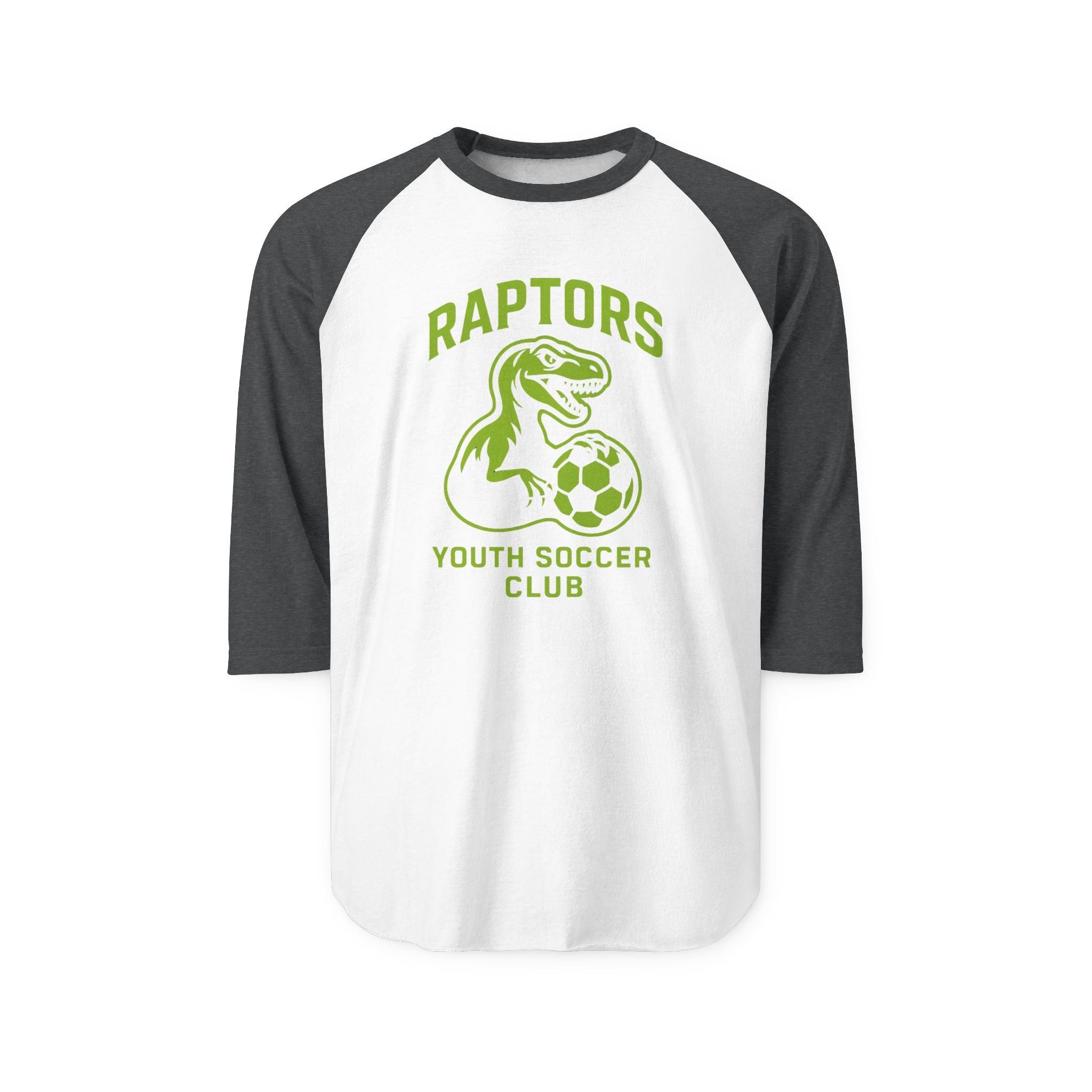 Raglan Shirt - Raptors Youth Soccer Club 3/4 Sleeve