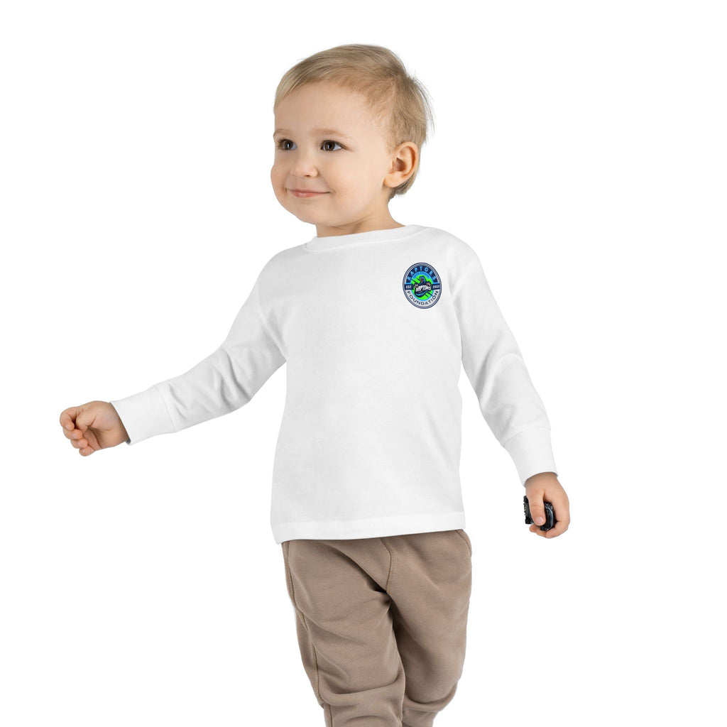 Toddler Long Sleeve Tee - 'Faith. Family. Raptors.' Kids Crewneck