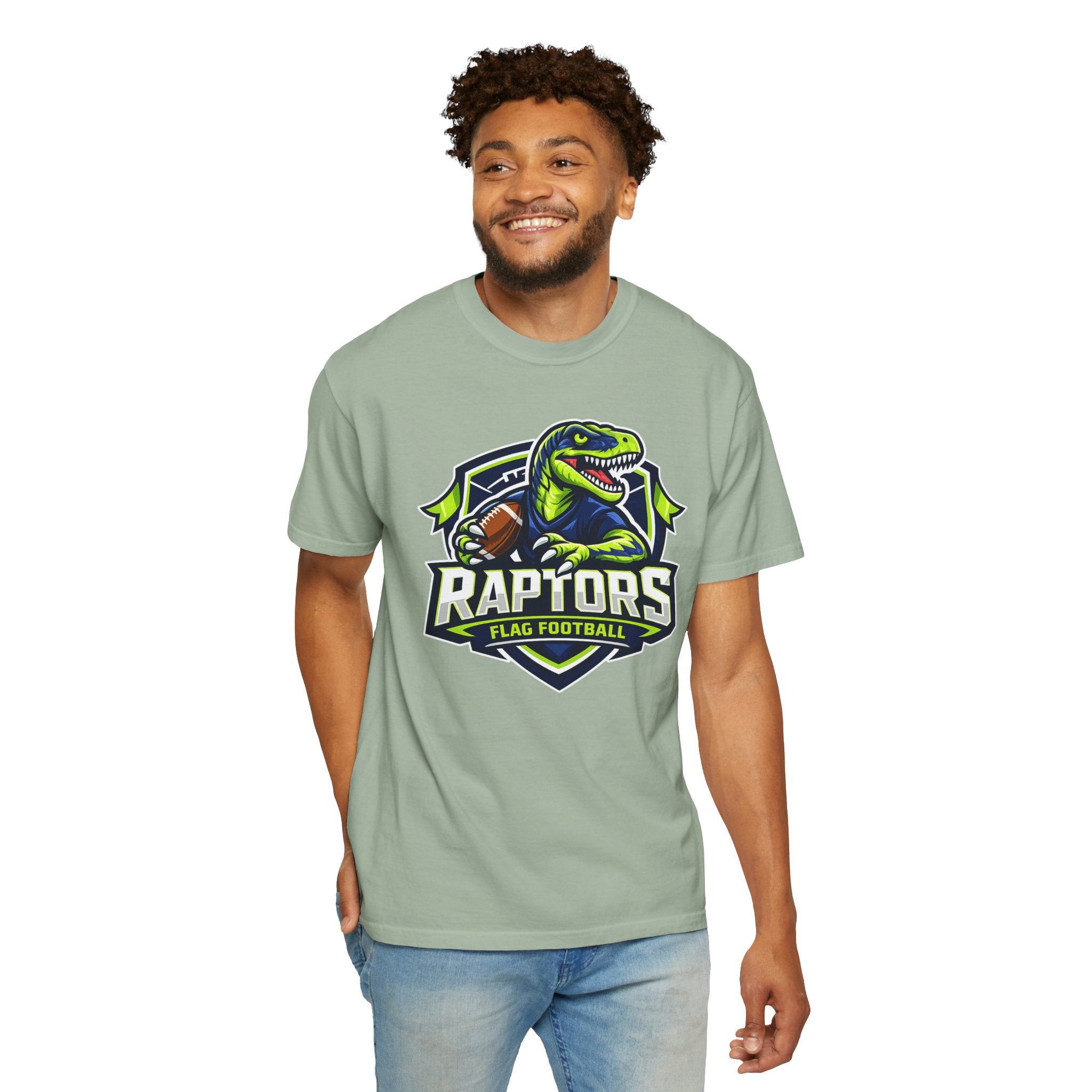 Raptors Flag Football T-Shirt — Comfort Colors