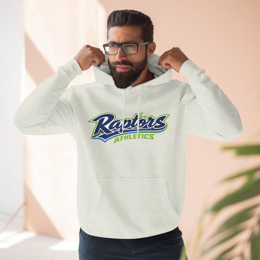Raptors Athletics Hoodie — Three-Panel Fleece Pullover