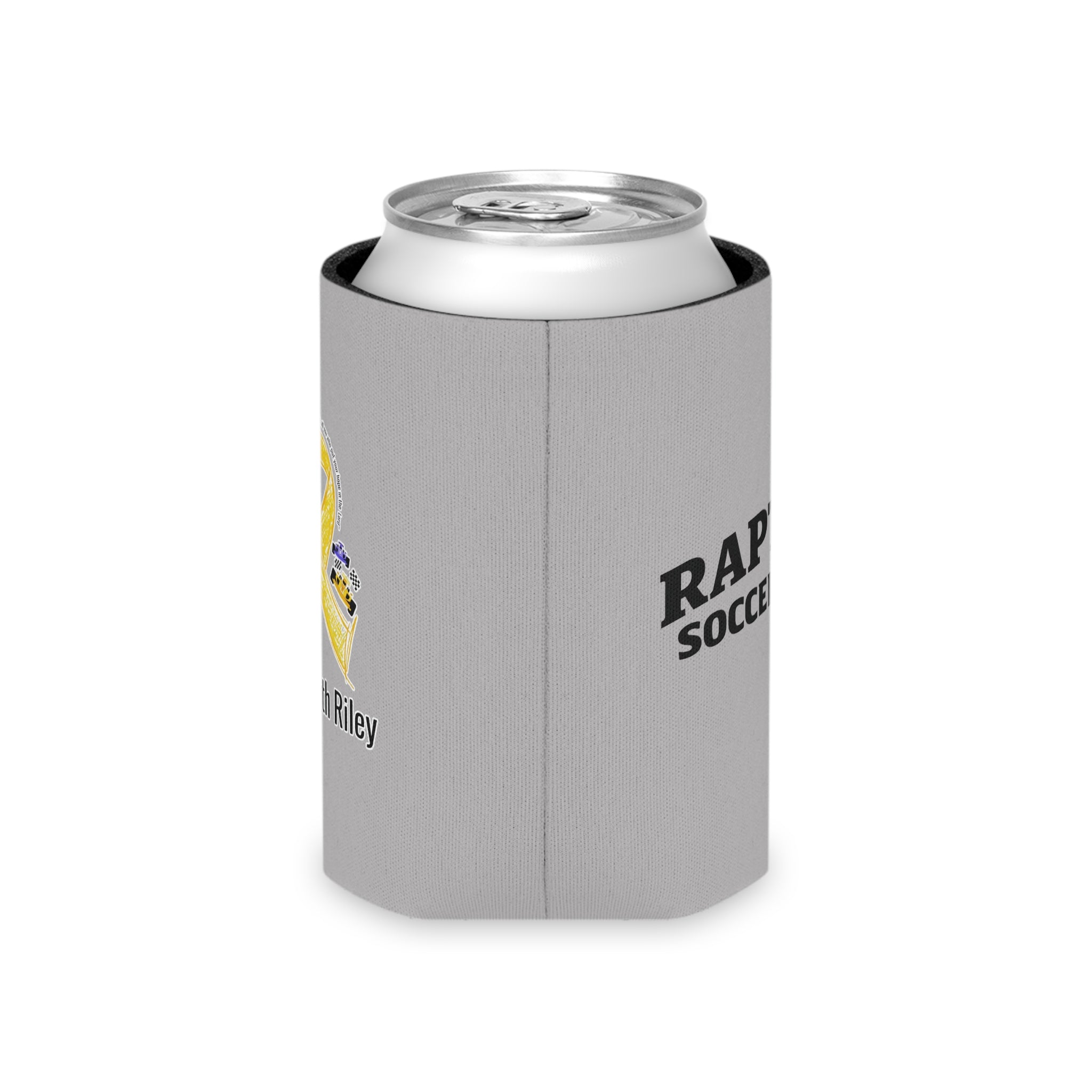 Can Cooler — "Rally with Riley" Yellow Ribbon Soccer Club Koozie