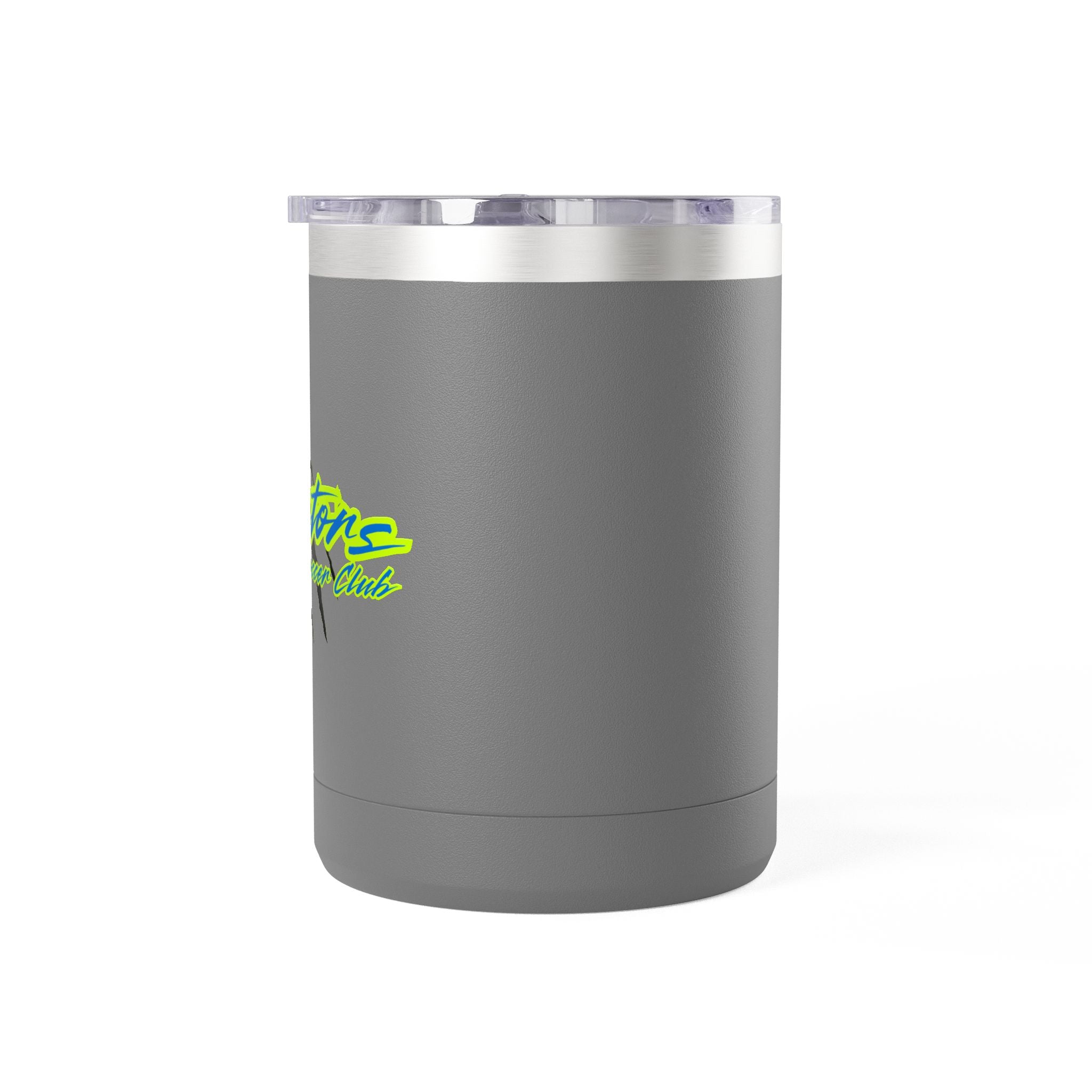 15oz Insulated Travel Mug Tumbler with Neon Palm Design