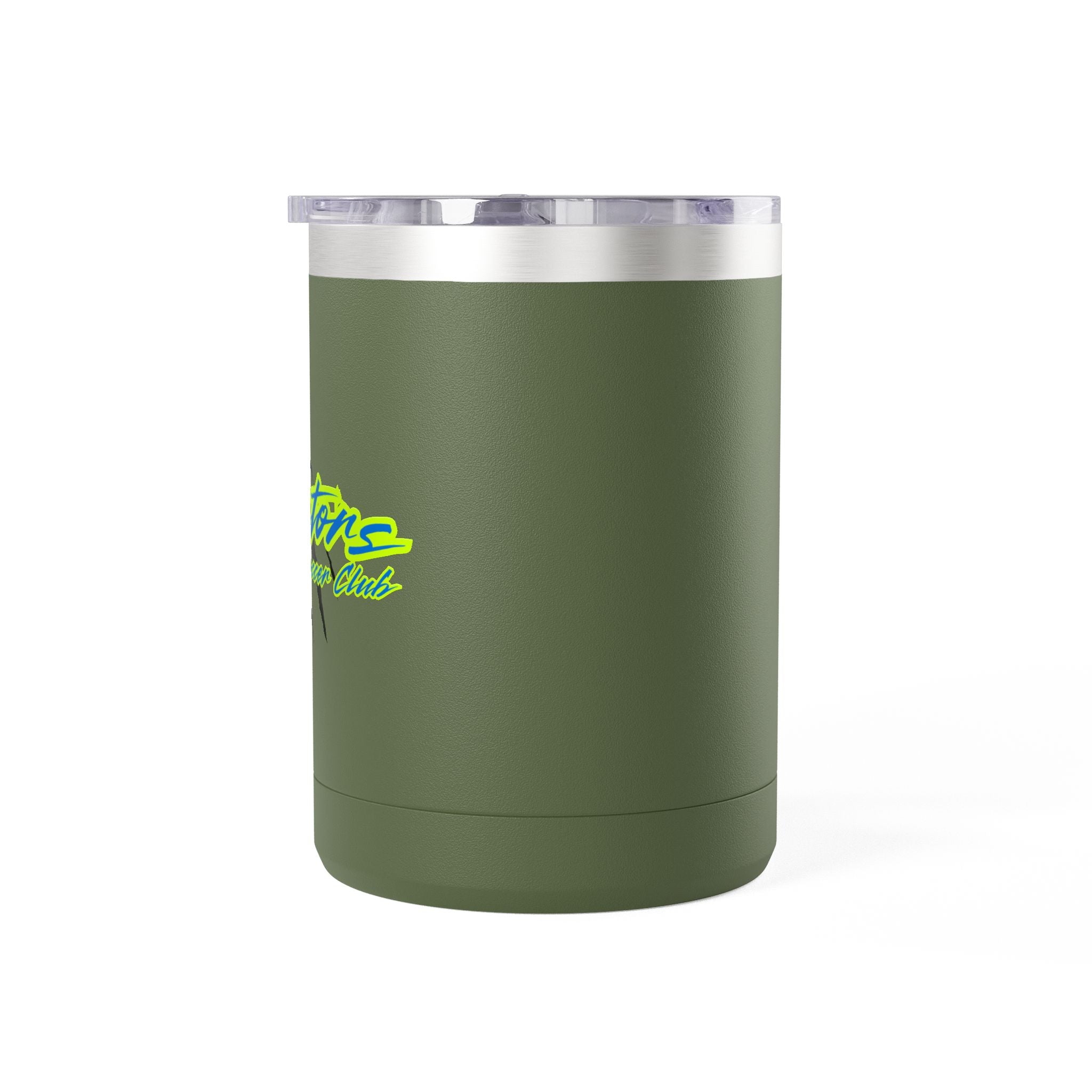 15oz Insulated Travel Mug Tumbler with Neon Palm Design