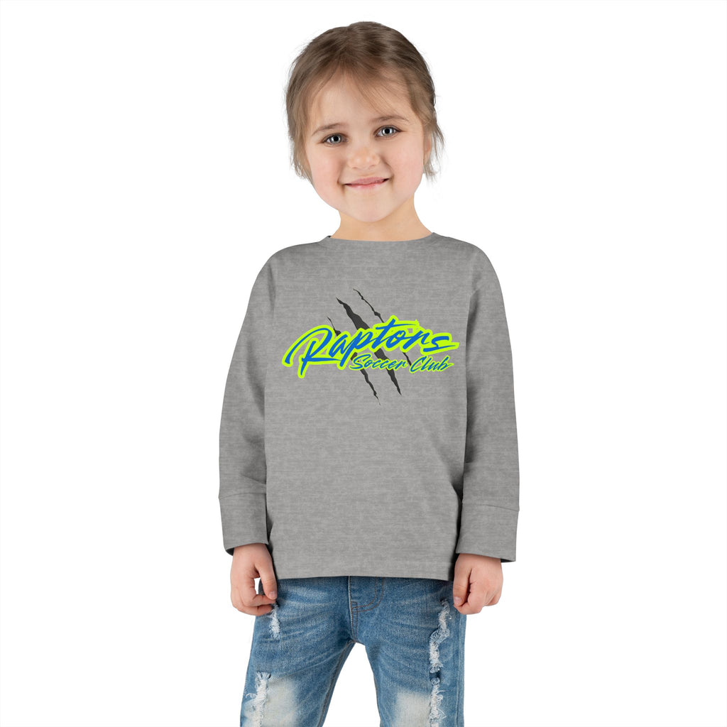 Raptors Neon Script Toddler Long Sleeve Tee