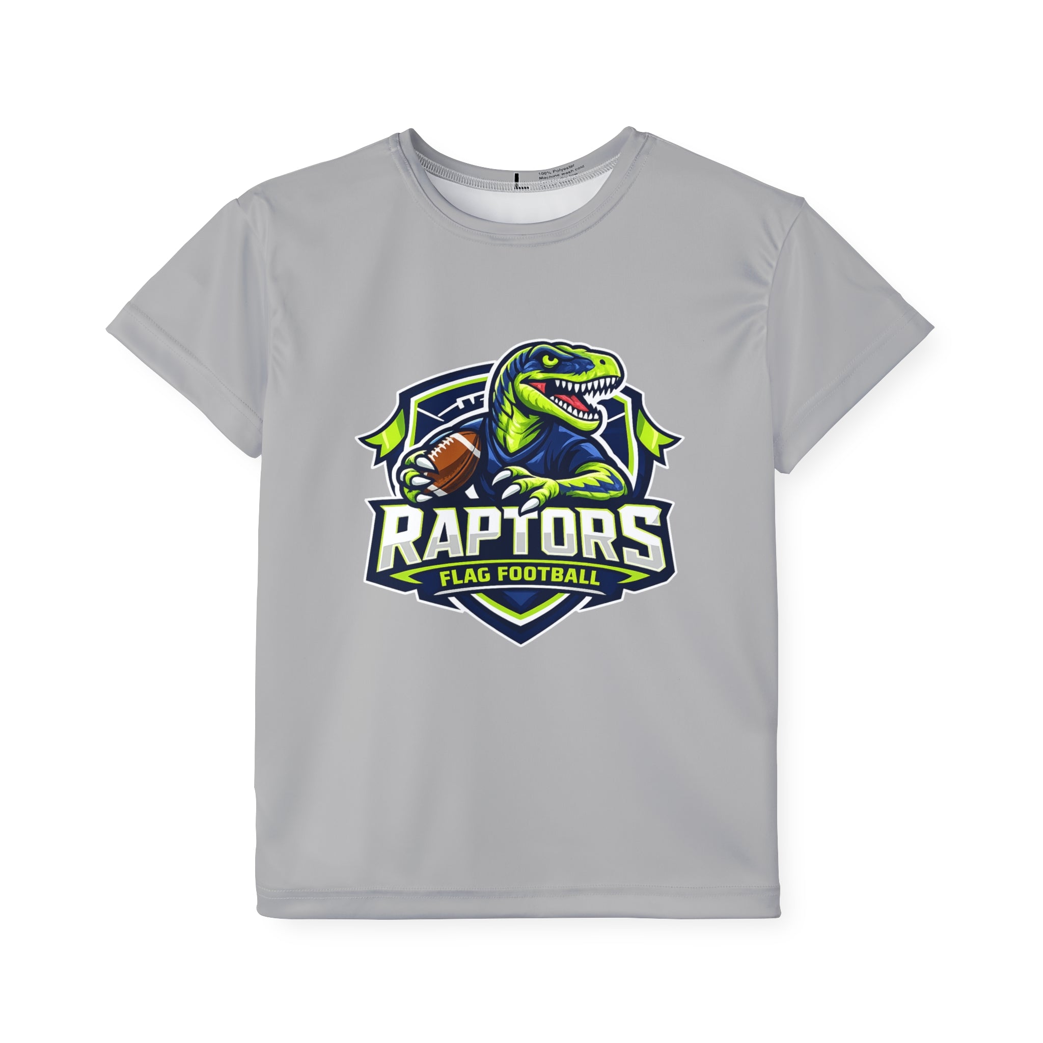 Raptors Kids Flag Football Jersey — Youth Athletic Team Shirt