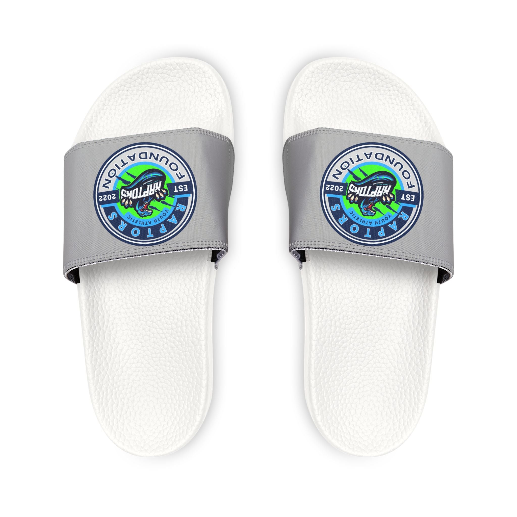 Youth Slide Sandals with Removable Strap — Earth Explorer Patch