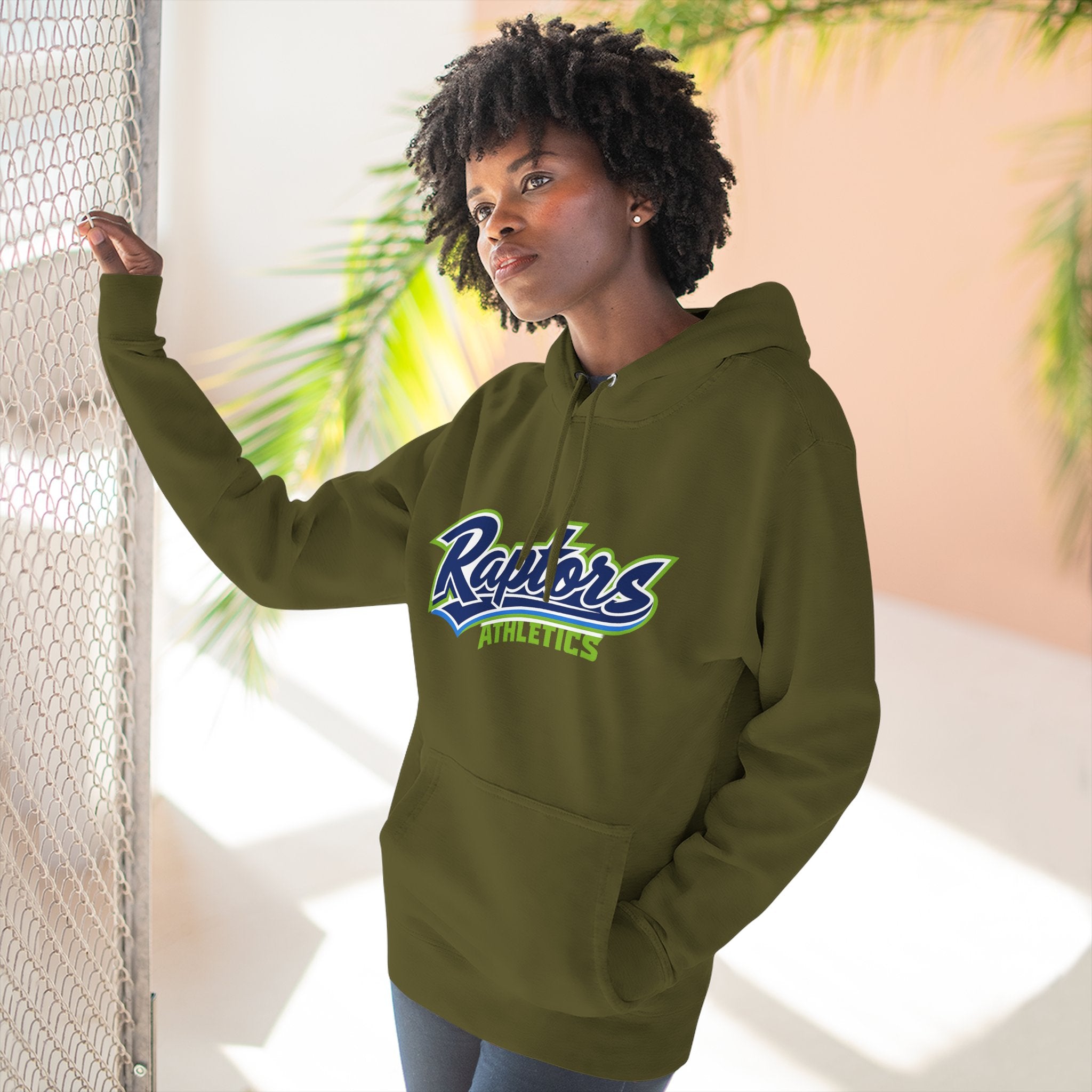 Raptors Athletics Hoodie — Three-Panel Fleece Pullover