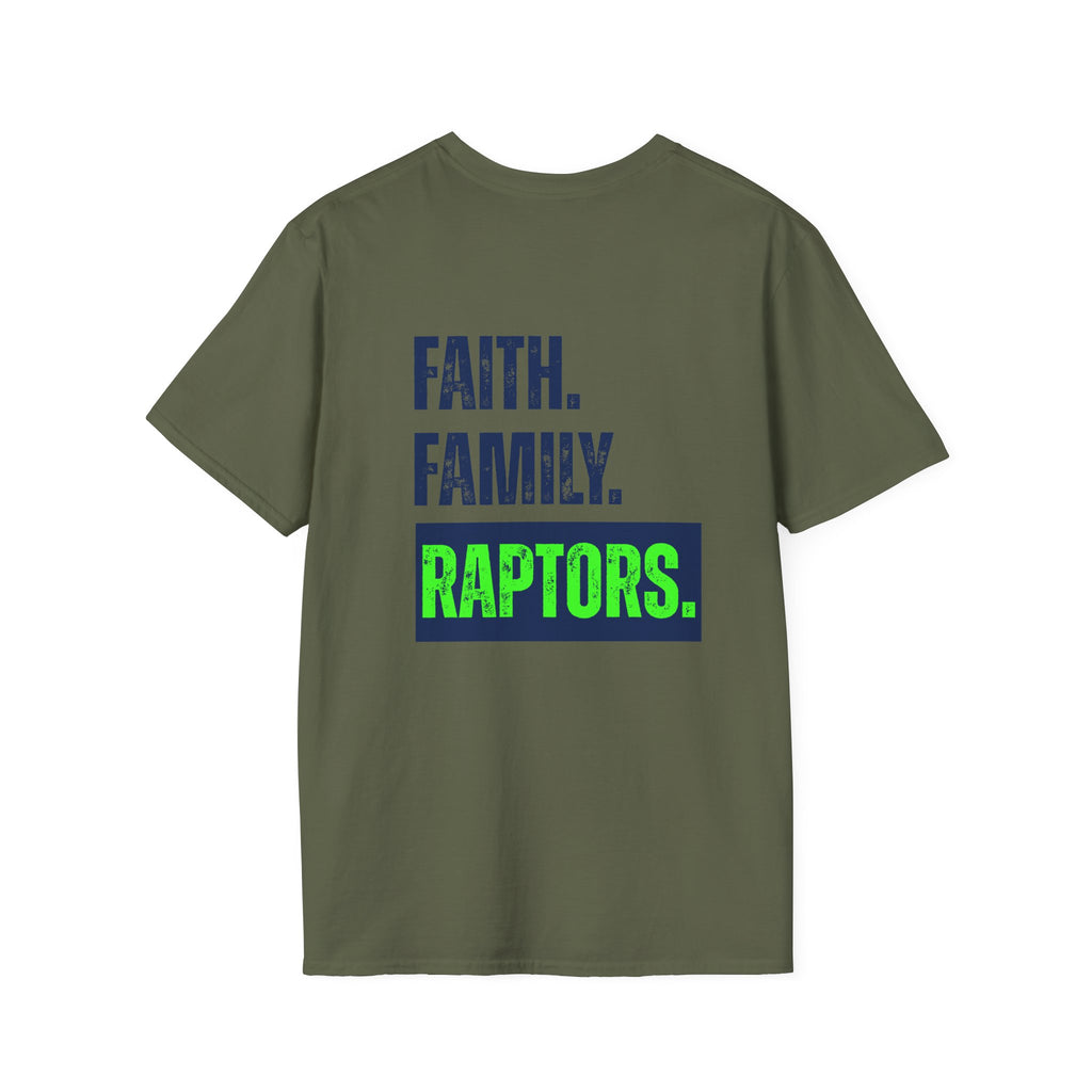 Raptors-Shirt — Faith. Family. Raptors. Graphic Tee
