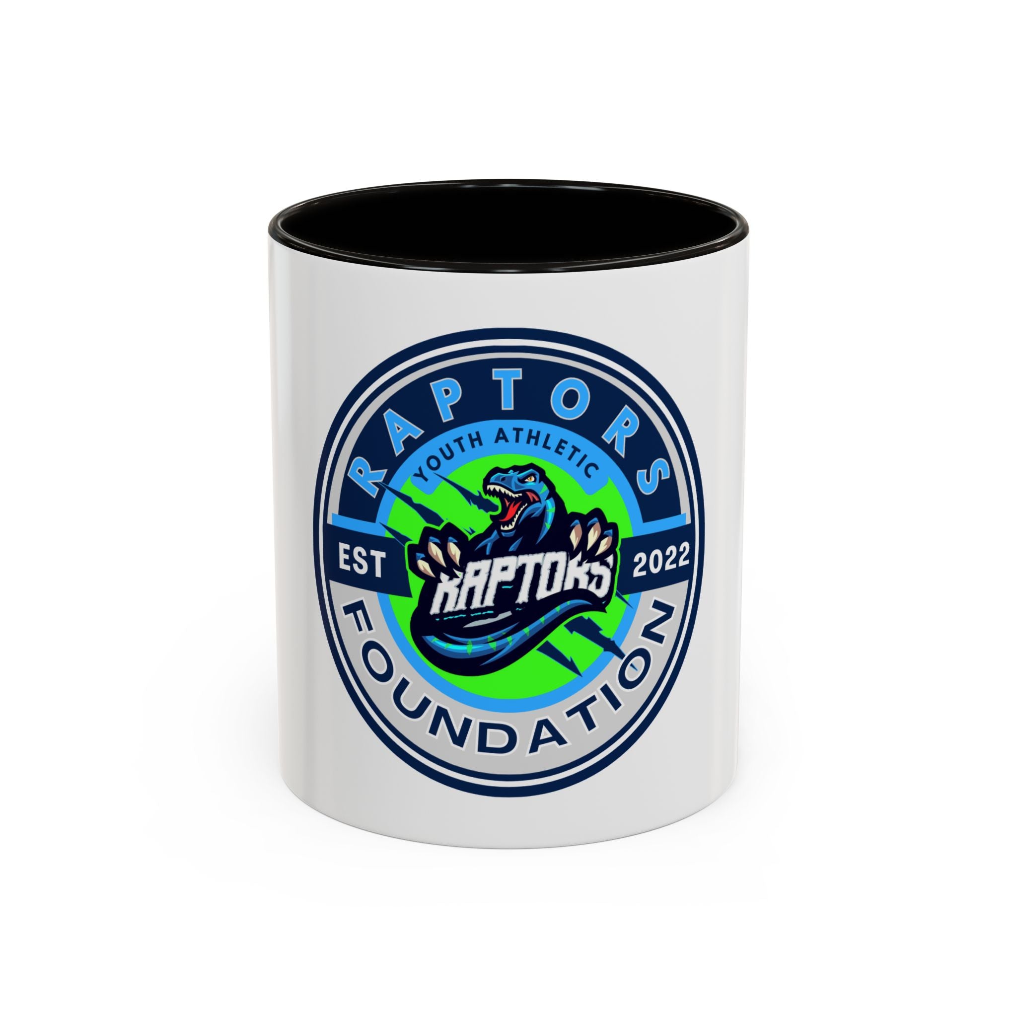Raptors Foundation Logo Mug — Youth Athletic Team Coffee Cup (11oz/15oz)