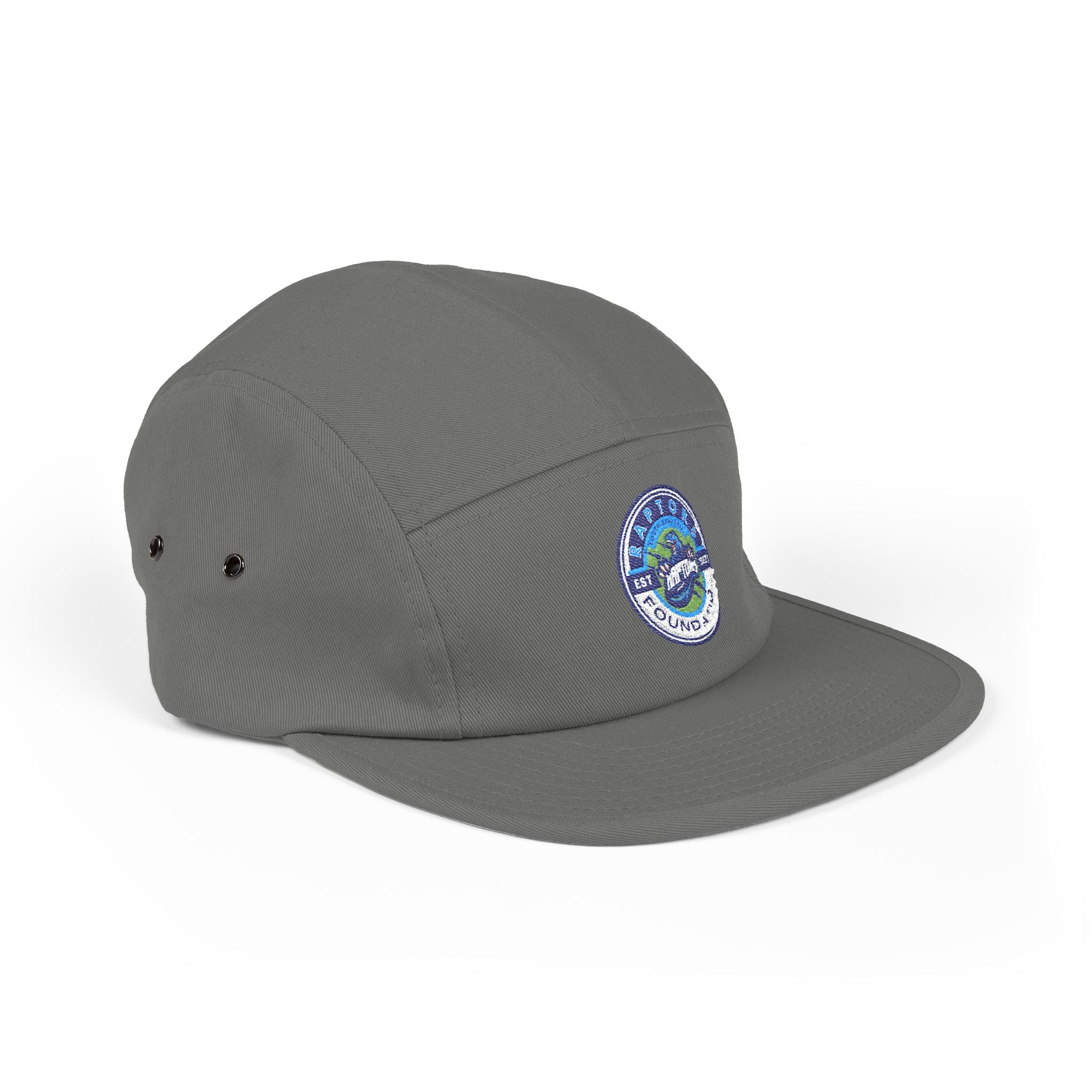 Embroidered Outdoor Patch 5-Panel Cap — Adventure Wave Logo