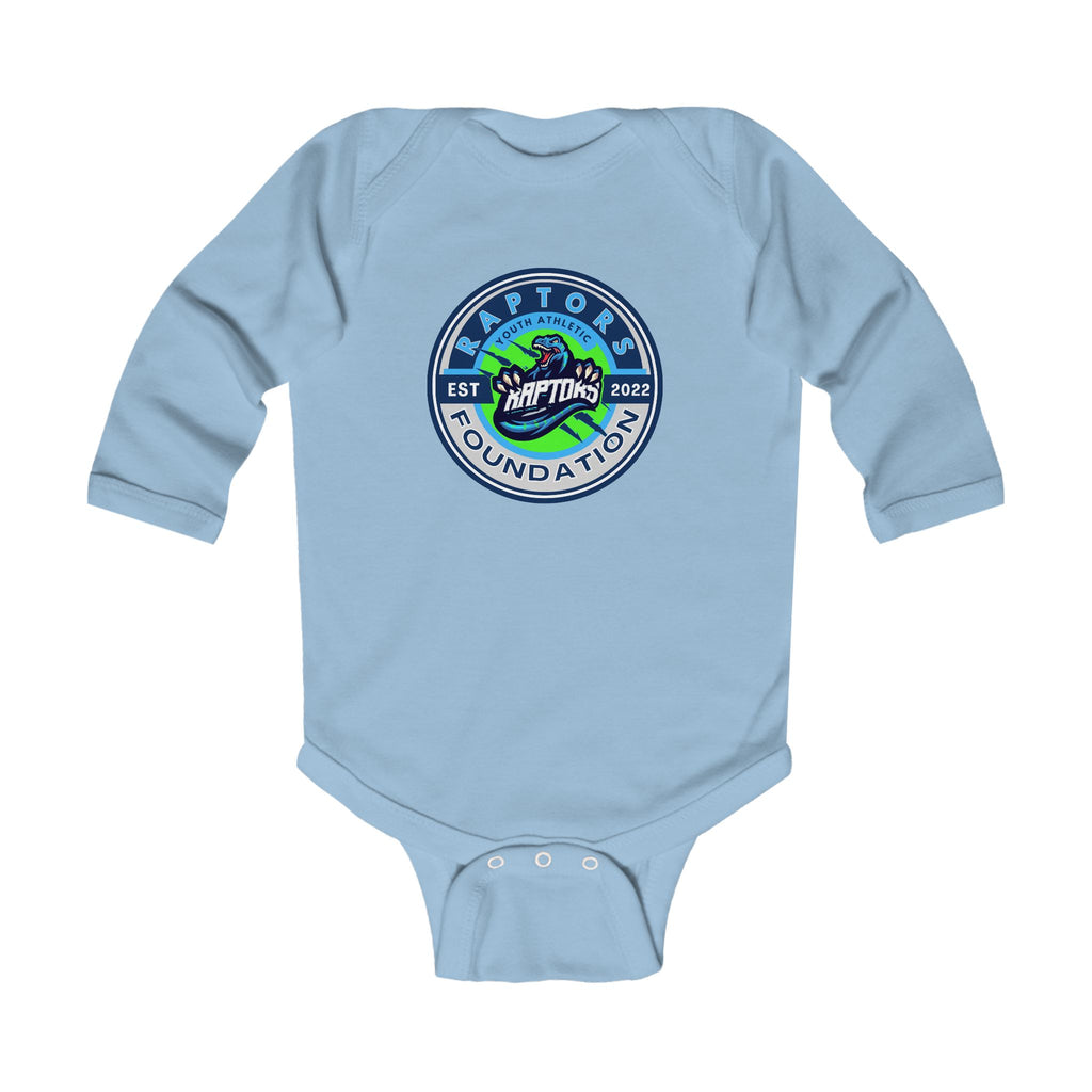 Infant Bodysuit — 'Raptors Foundation' Patch Graphic Long-Sleeve Baby Onesie