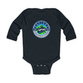 Infant Bodysuit — 'Raptors Foundation' Patch Graphic Long-Sleeve Baby Onesie