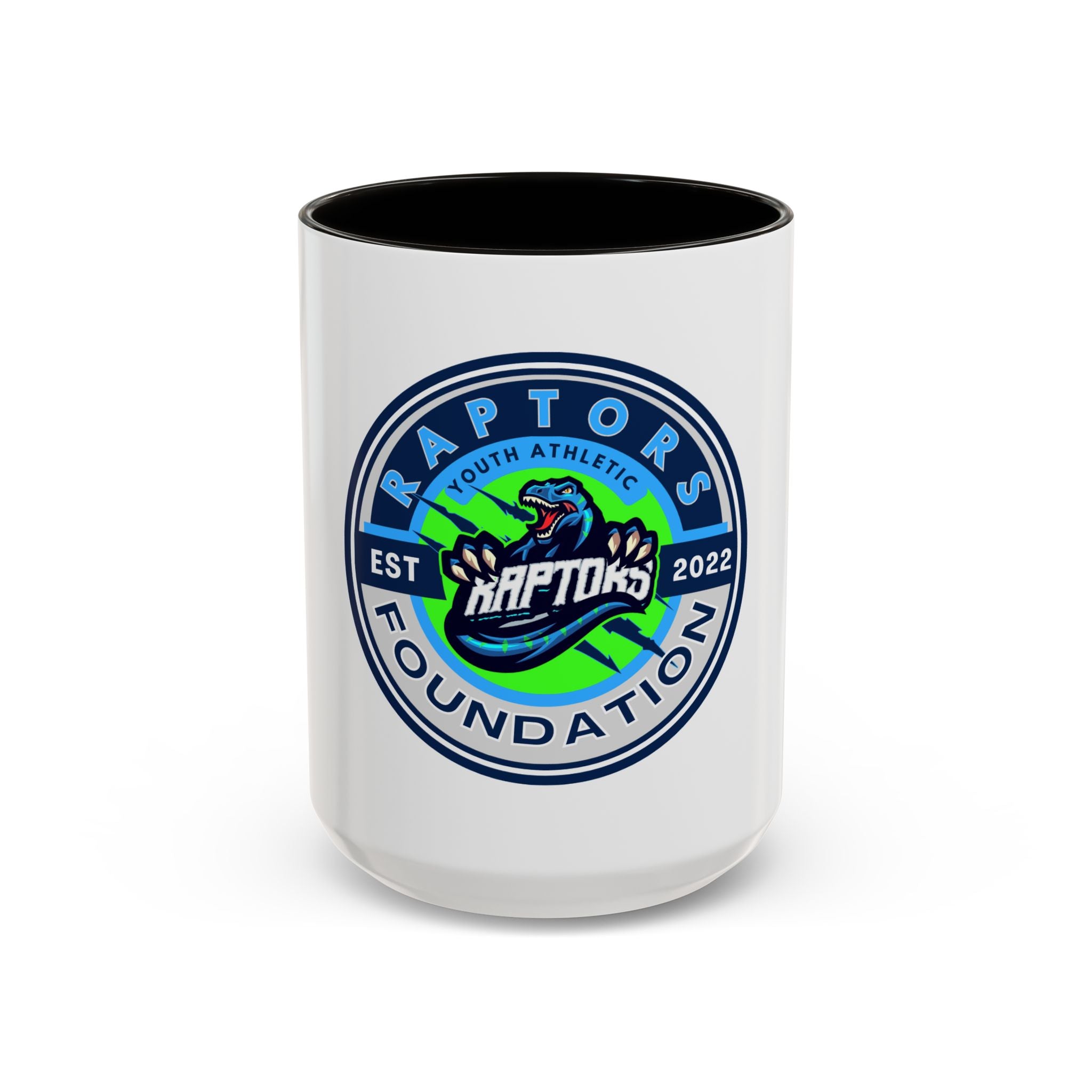 Raptors Foundation Logo Mug — Youth Athletic Team Coffee Cup (11oz/15oz)