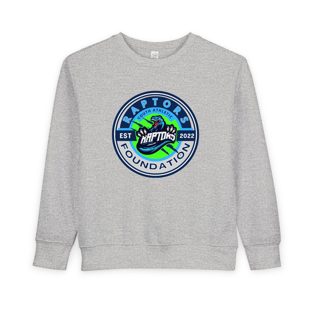 Raptors Foundation Toddler Sweatshirt — Kids' Crewneck with Green Dino Logo