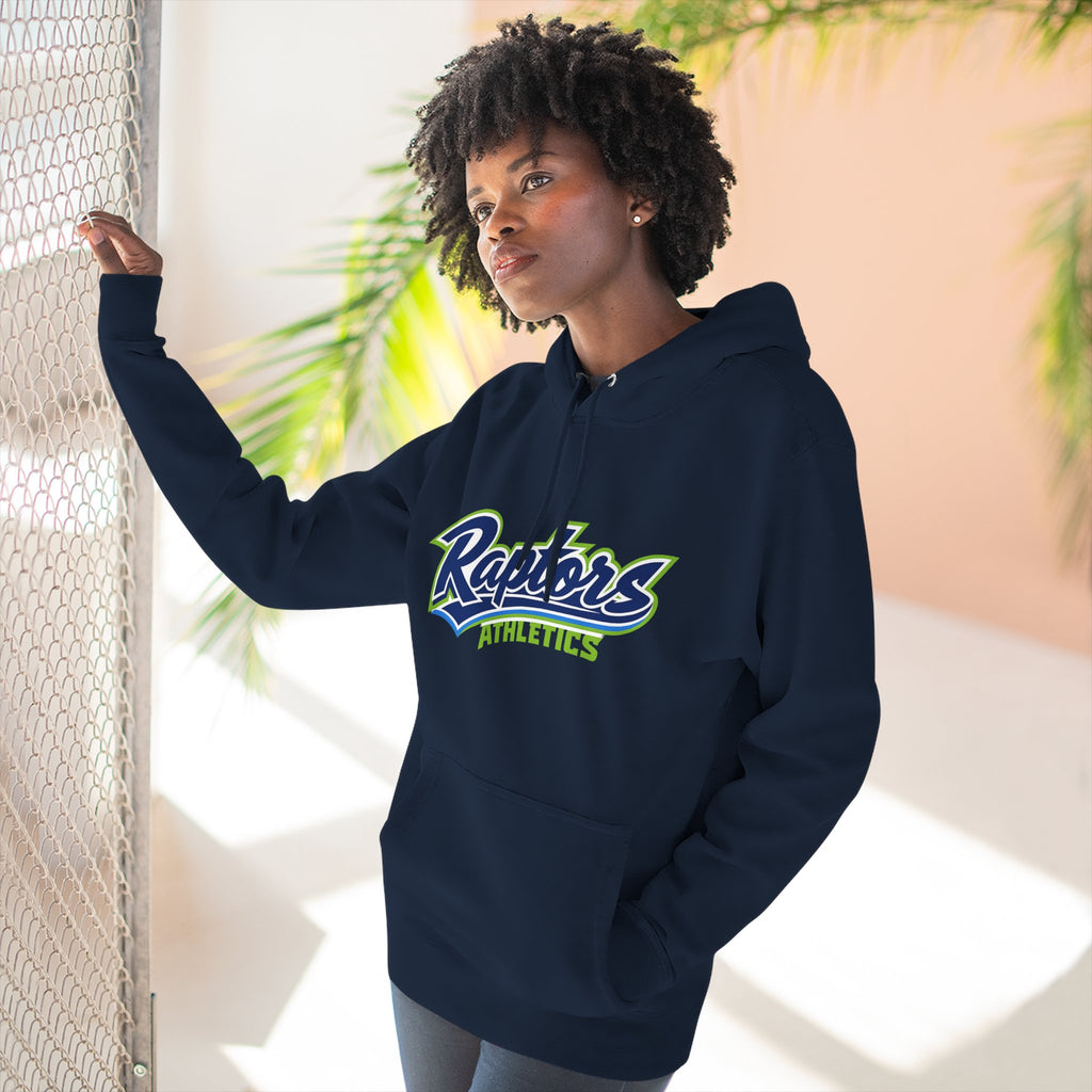 Raptors Athletics Hoodie — Three-Panel Fleece Pullover
