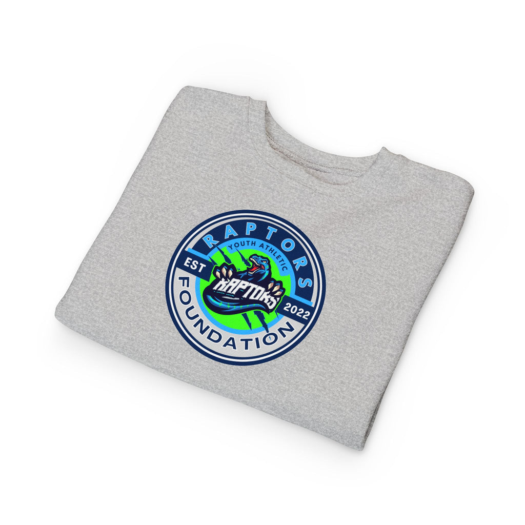 Raptors Foundation Toddler Sweatshirt — Kids' Crewneck with Green Dino Logo