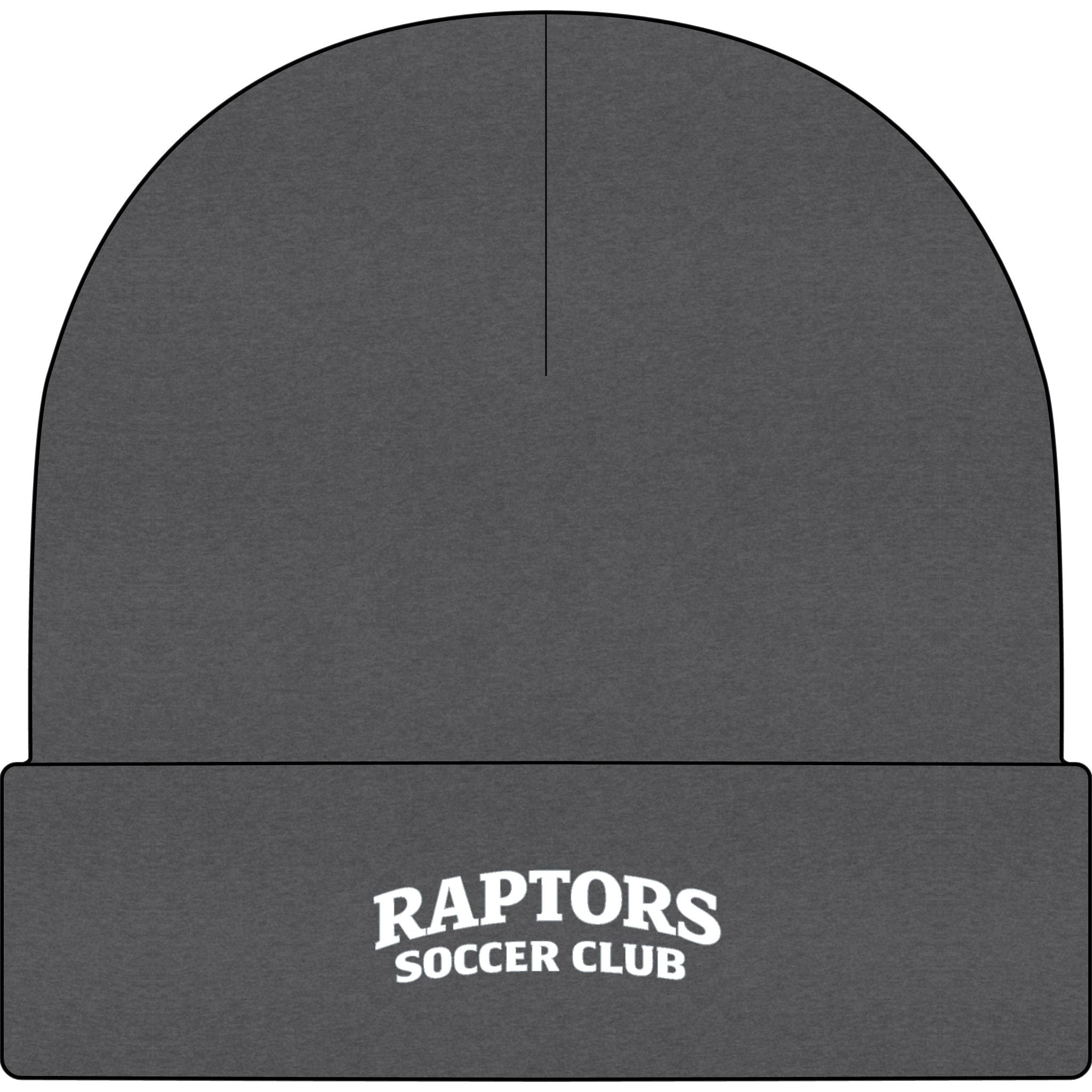 Raptors Soccer Club Cuff Beanie — Embroidered Team Winter Hat
