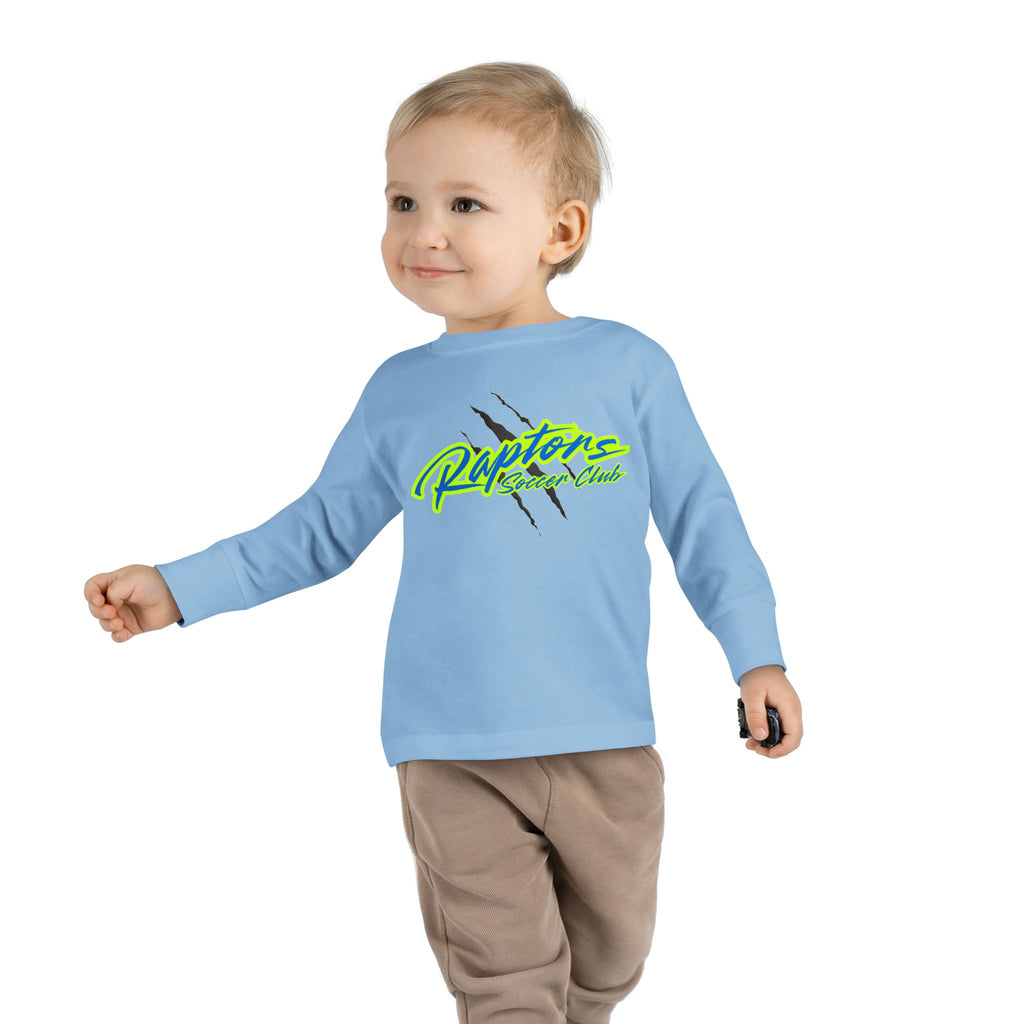 Raptors Neon Script Toddler Long Sleeve Tee