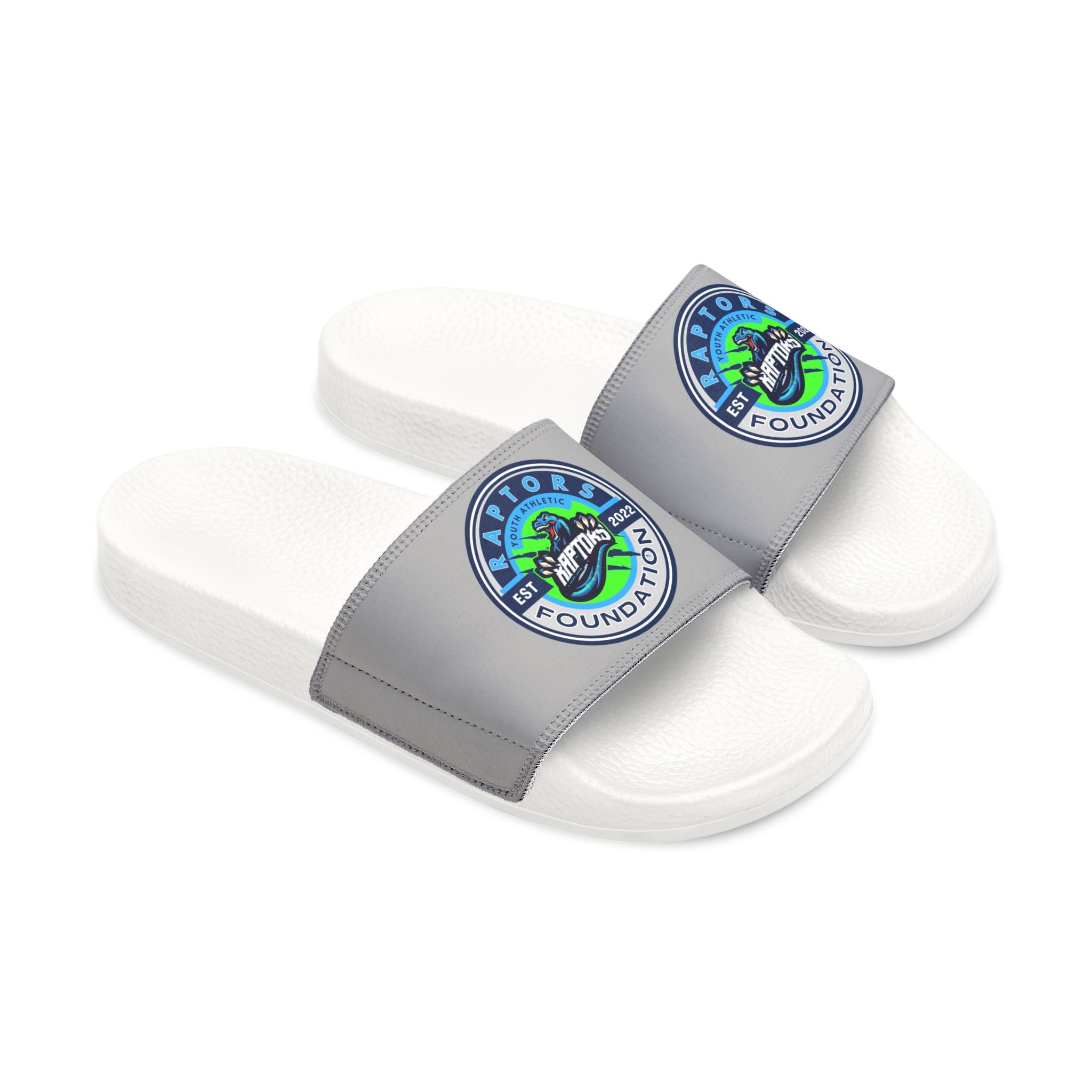Youth Slide Sandals with Removable Strap — Earth Explorer Patch