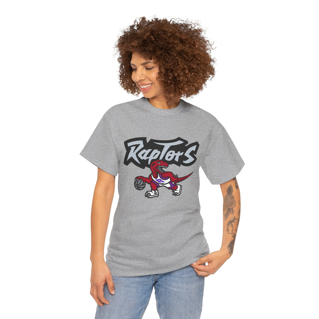 Raptors Basketball T‑Shirt – Vintage Dino Logo Tee
