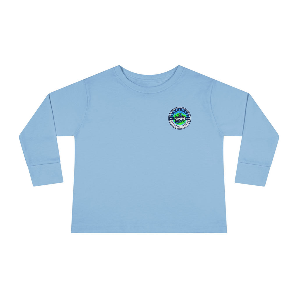 Toddler Long Sleeve Tee - 'Faith. Family. Raptors.' Kids Crewneck