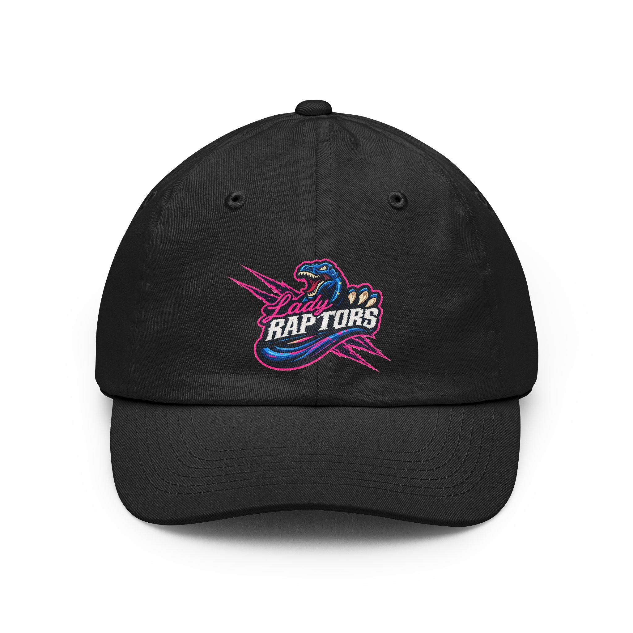 Raptors Dad Hat — Retro Neon 'RapTORS' Embroidered Baseball Cap