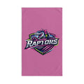 Lady Raptors Pink Hand Towel – Sporty Dinosaur Logo, Team Spirit Gift