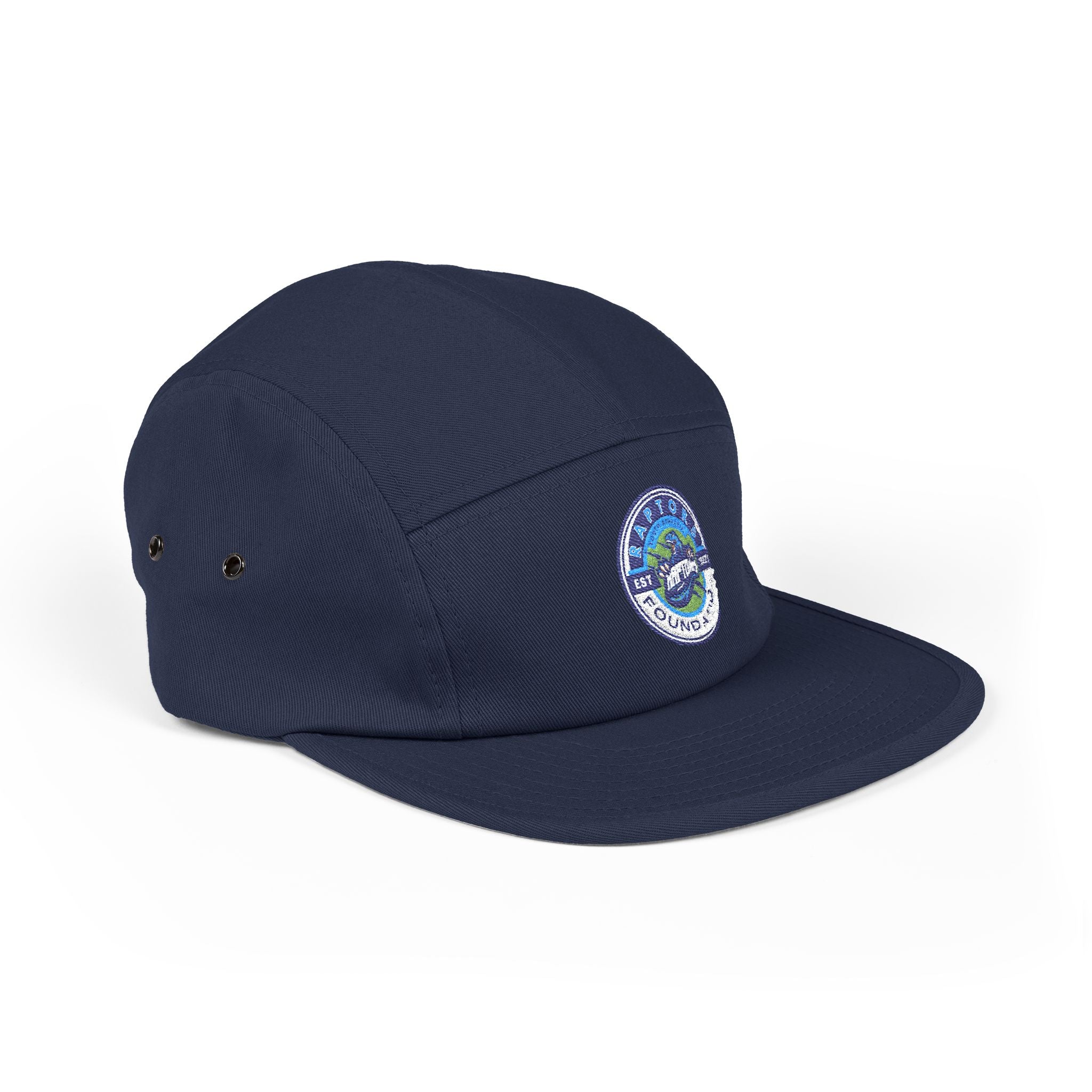 Embroidered Outdoor Patch 5-Panel Cap — Adventure Wave Logo