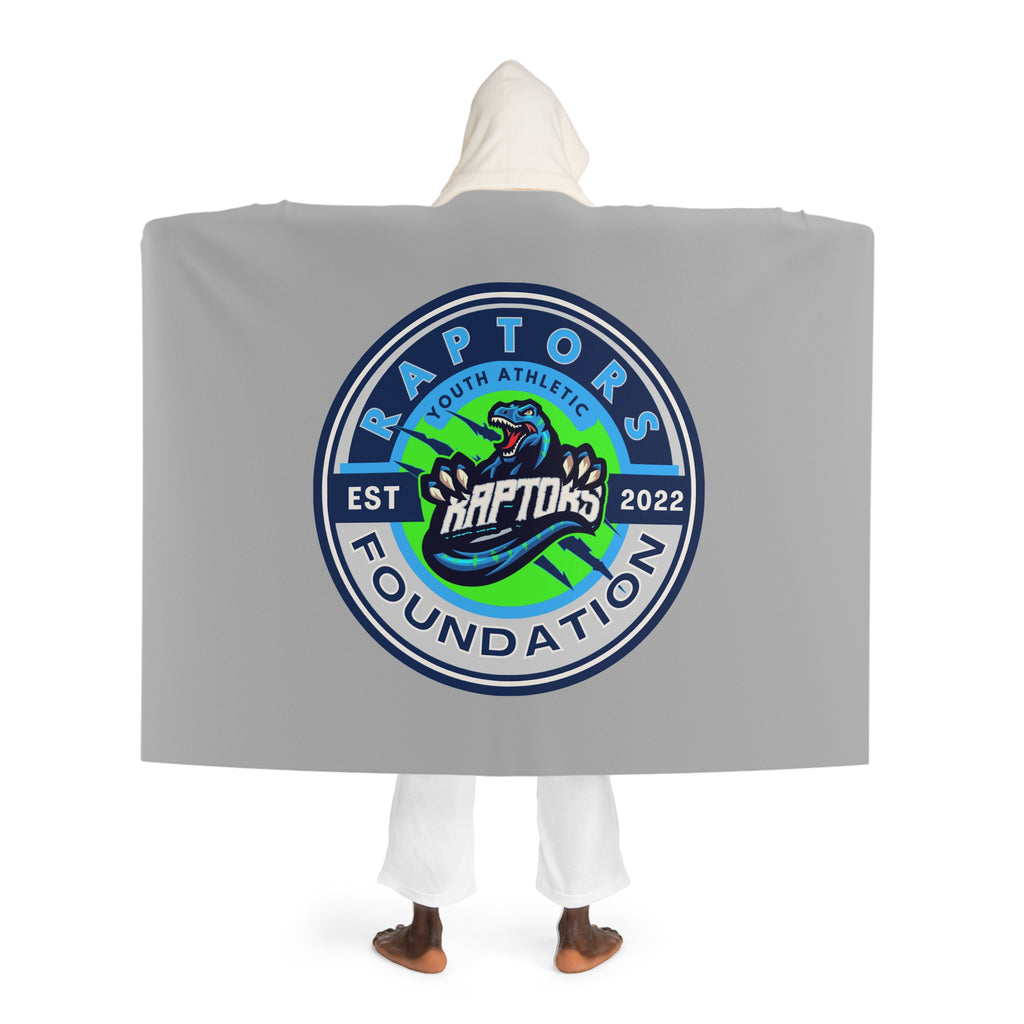 Raptors Hooded Sherpa Blanket – Cozy Fleece Cloak with Plush Lining