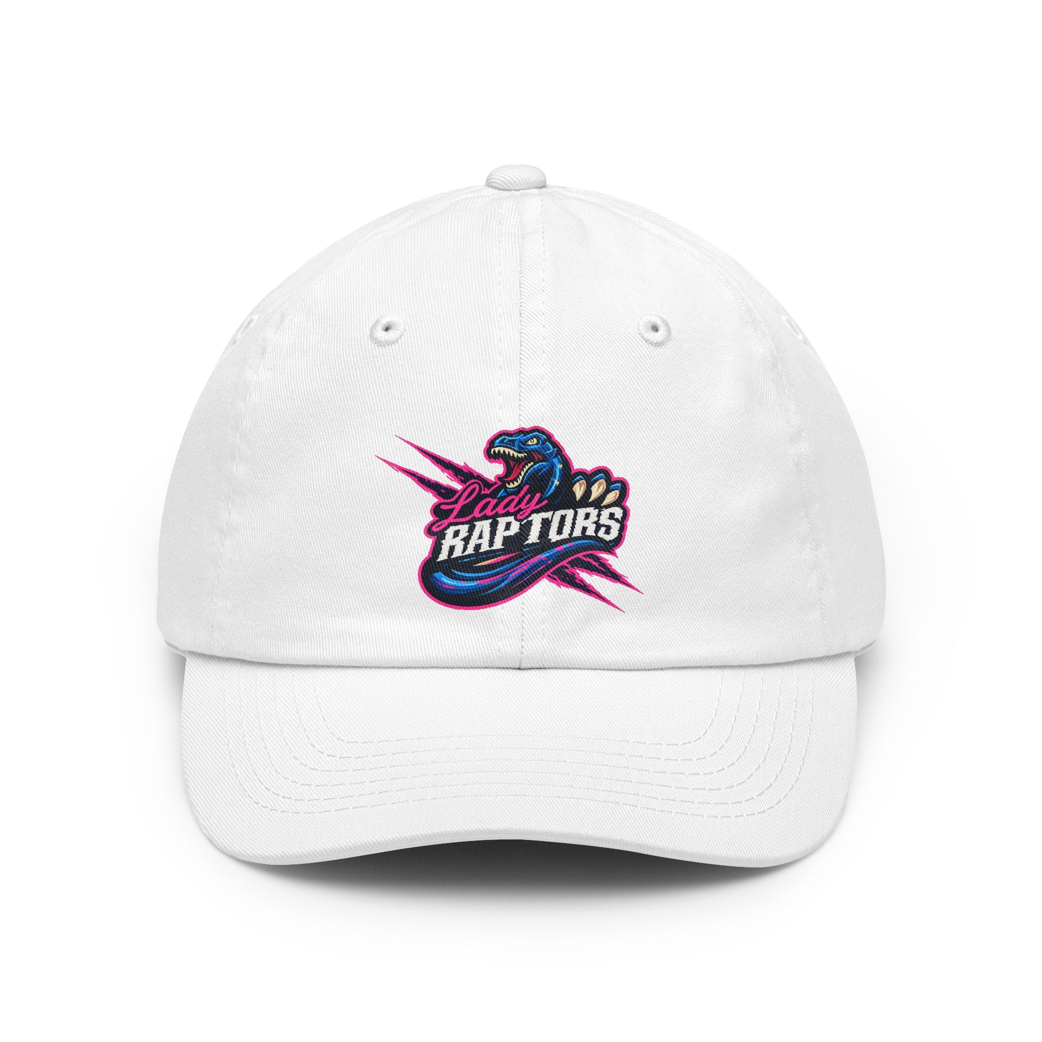 Raptors Dad Hat — Retro Neon 'RapTORS' Embroidered Baseball Cap