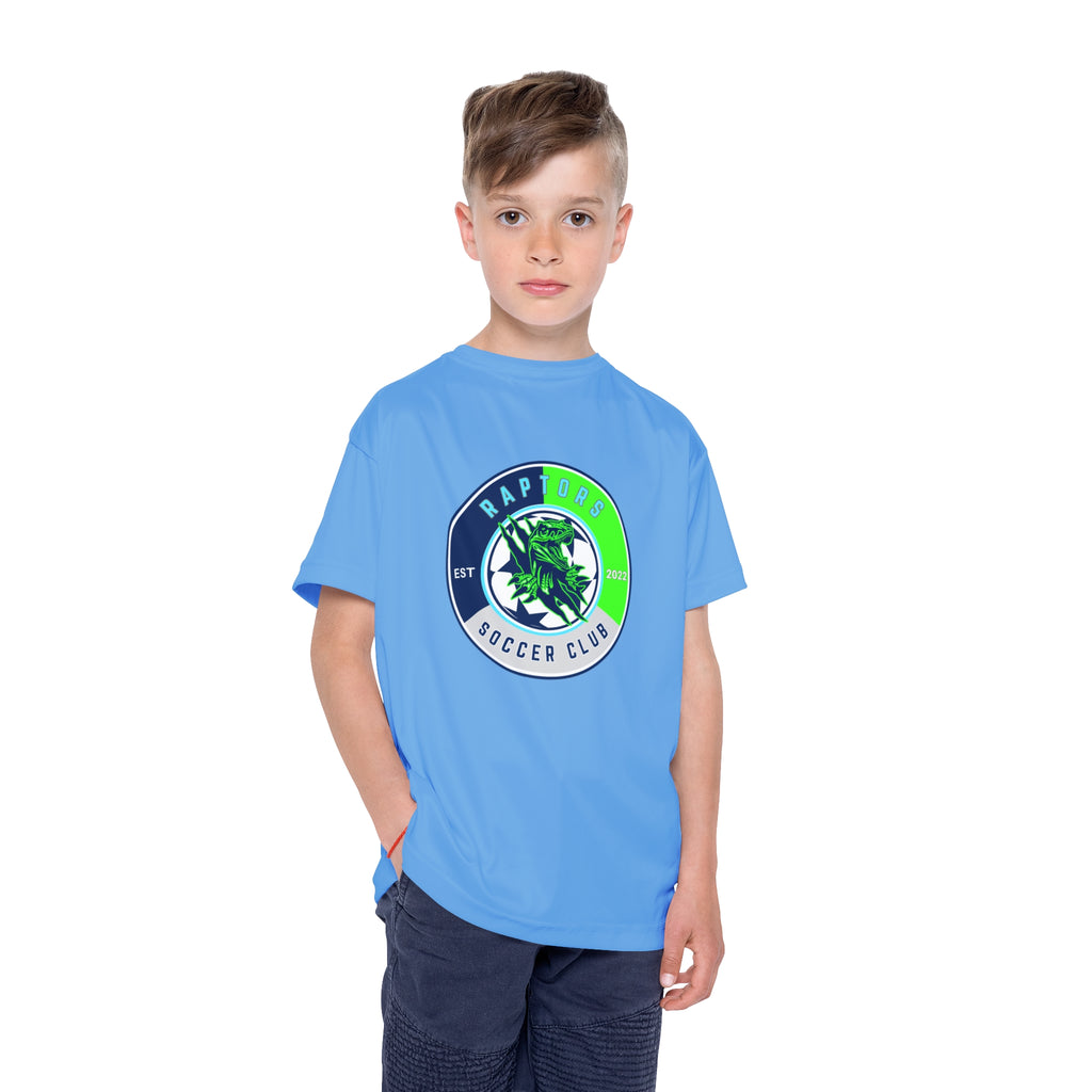 Raptors Soccer Club Kids Jersey — Youth Short-Sleeve Athletic Tee