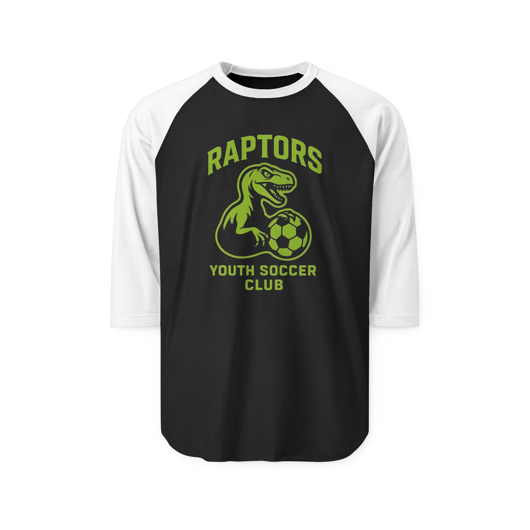 Raglan Shirt - Raptors Youth Soccer Club 3/4 Sleeve