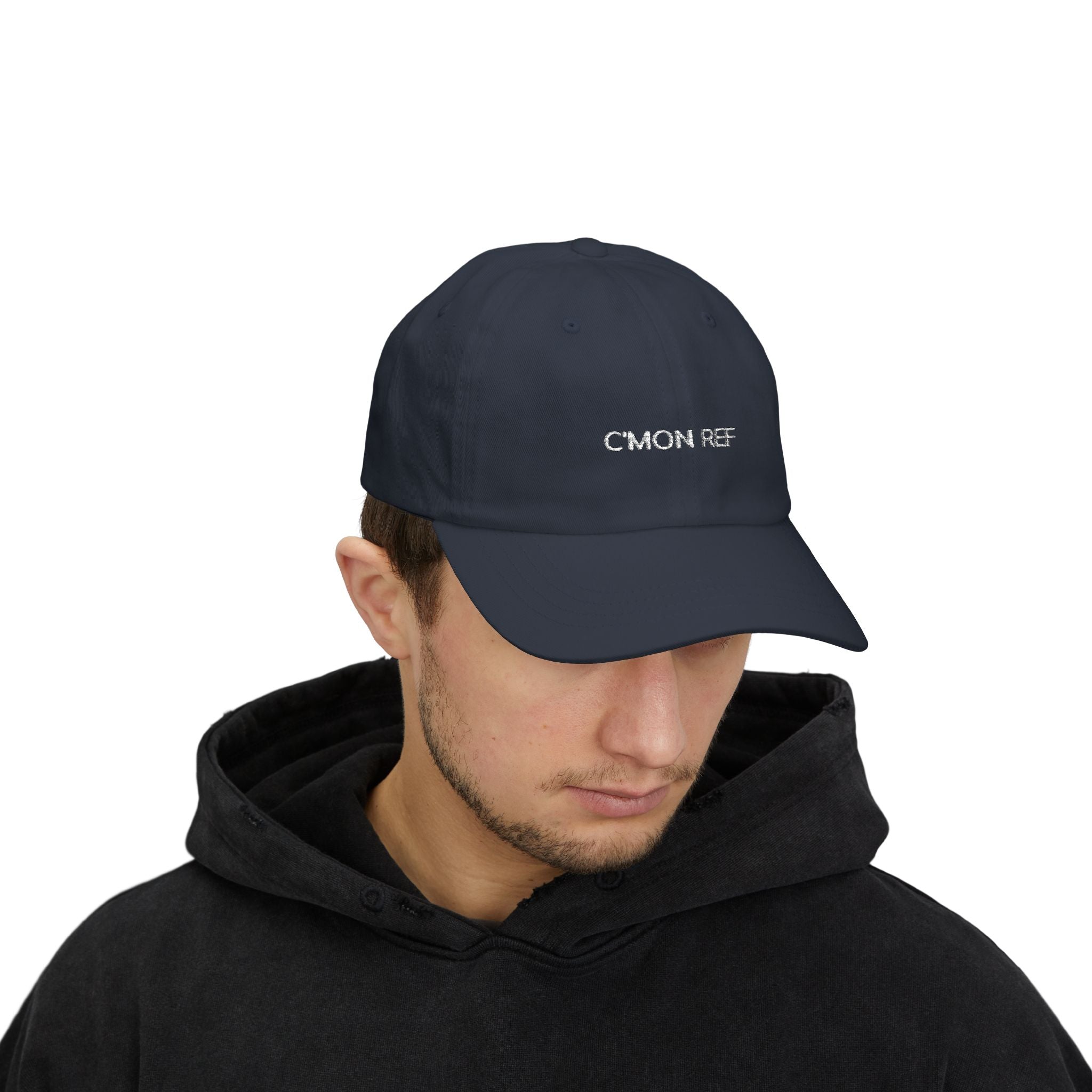 Dad Cap — "C'MON REF" Embroidered Baseball Hat
