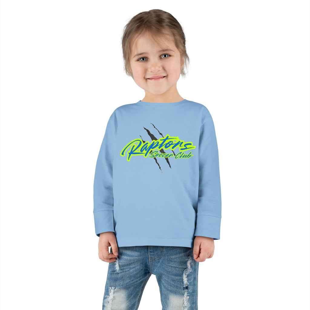 Raptors Neon Script Toddler Long Sleeve Tee