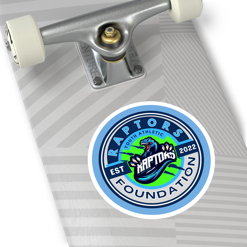 Raptors Foundation Round Sticker — Youth Athletic Team Logo (EST 2022) Indoor/Outdoor