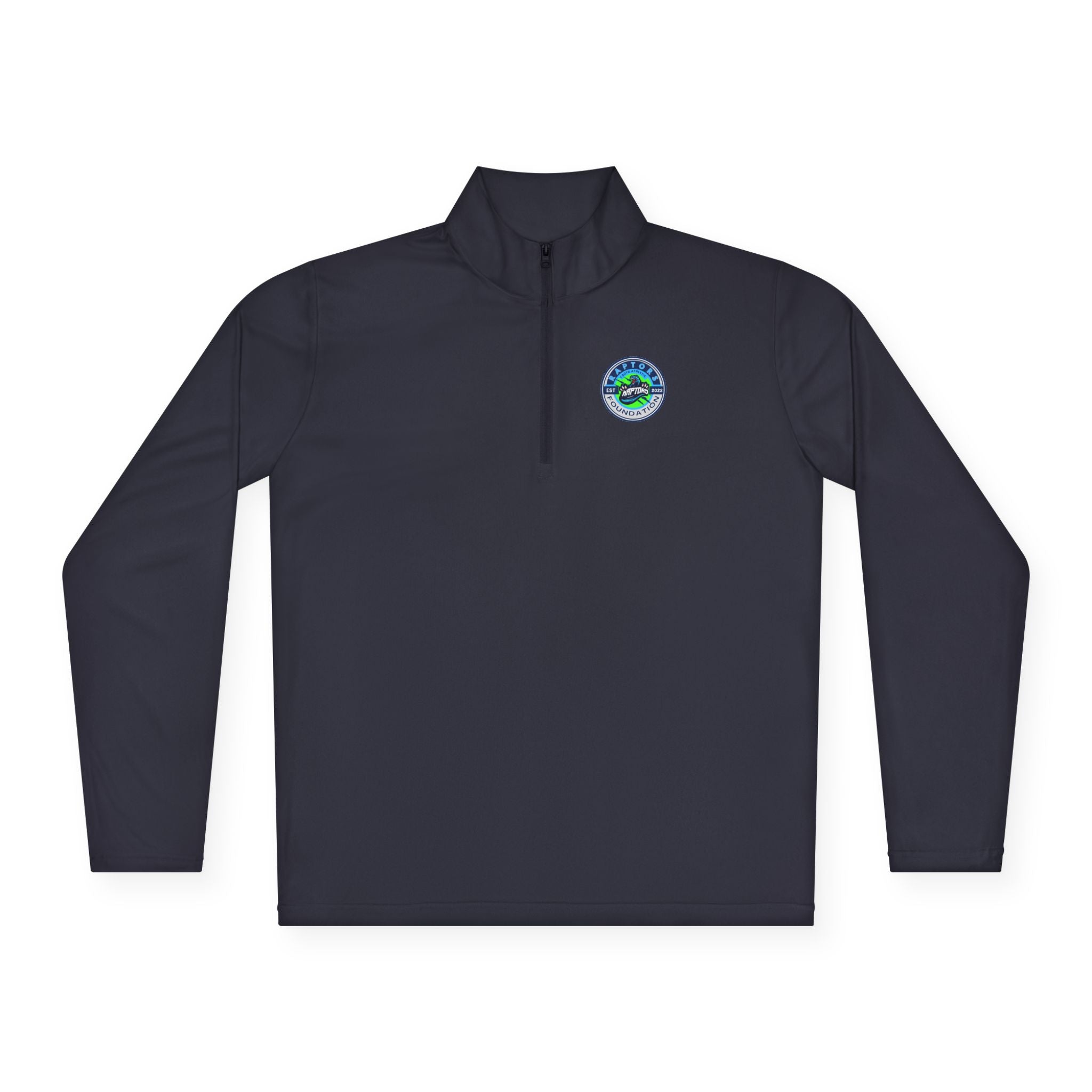 Quarter-Zip Pullover with Coastal Wave Emblem - Lightweight Outdoor Pullover