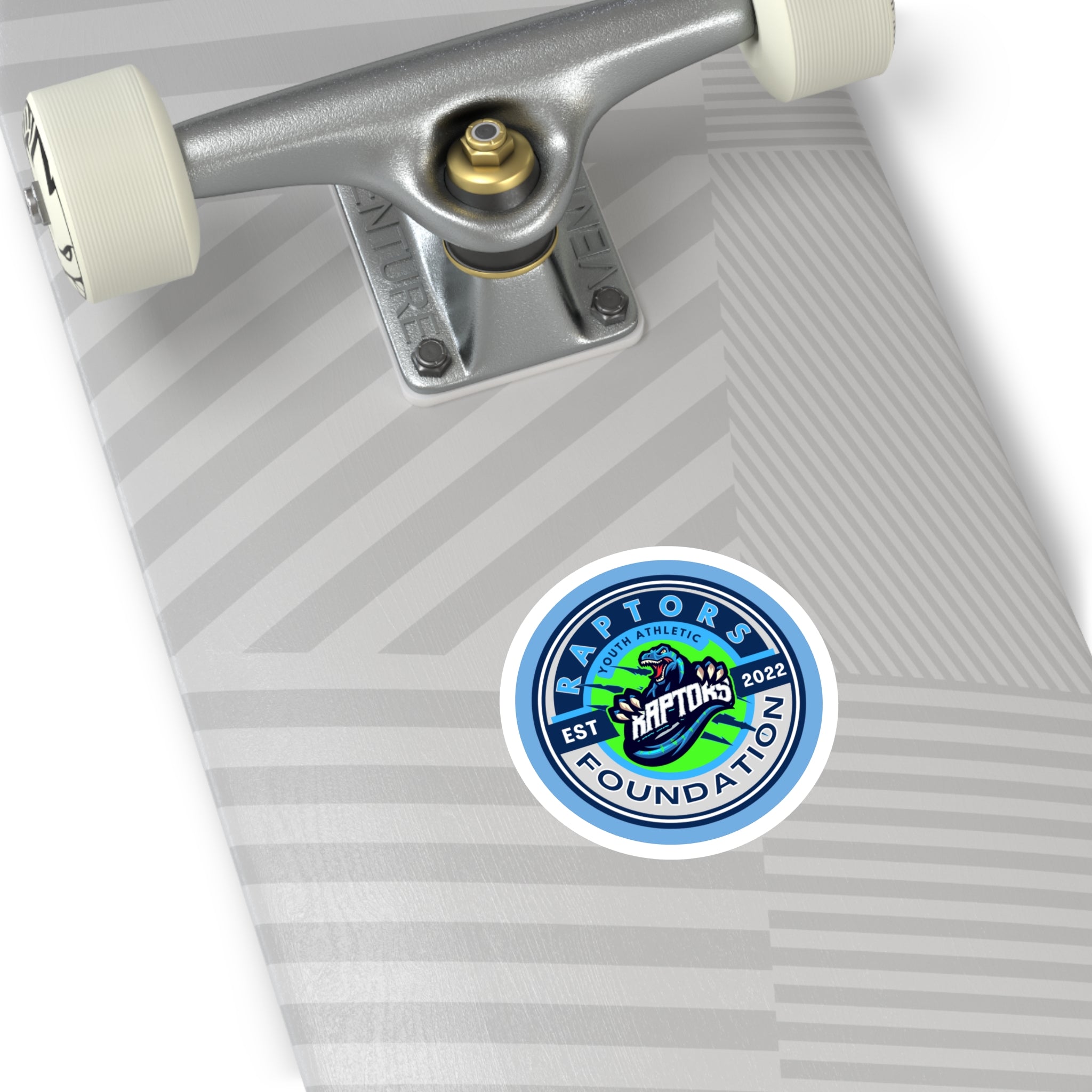 Raptors Foundation Round Sticker — Youth Athletic Team Logo (EST 2022) Indoor/Outdoor