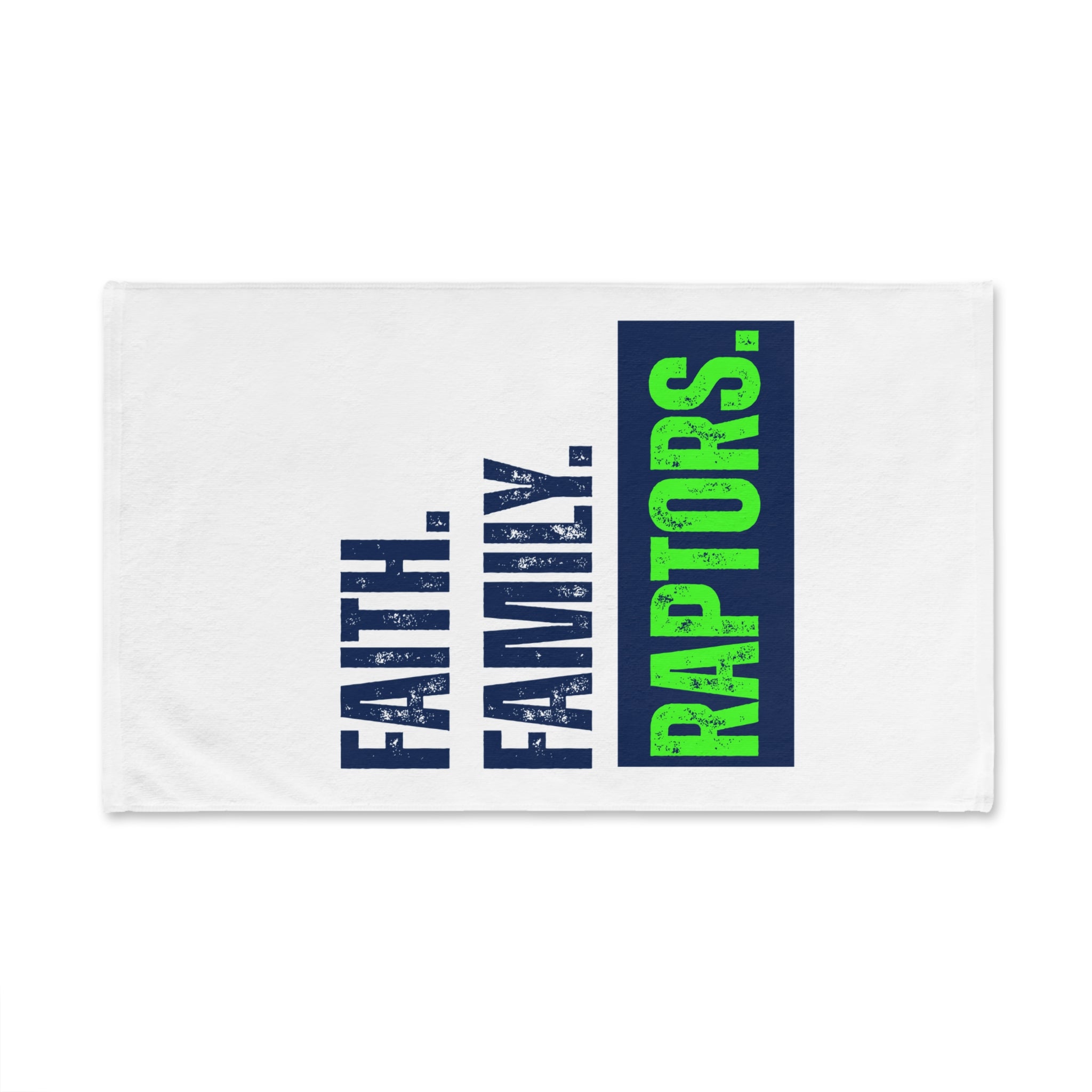Faith. Family. Raptors. Hand Towel — Sports Team Fan Kitchen or Gym Towel