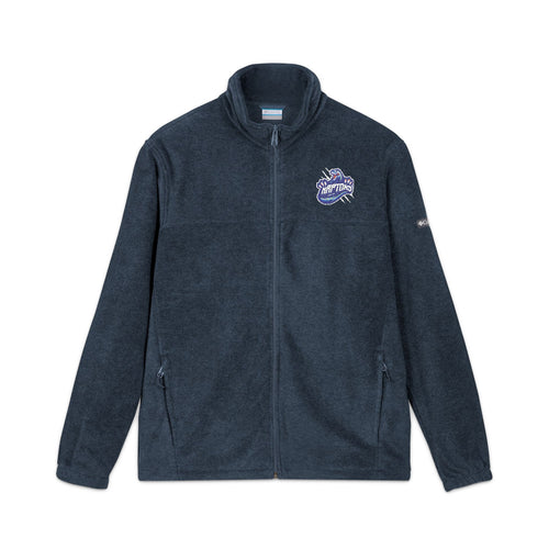 Embroidered Mountain Wave Columbia Fleece Jacket