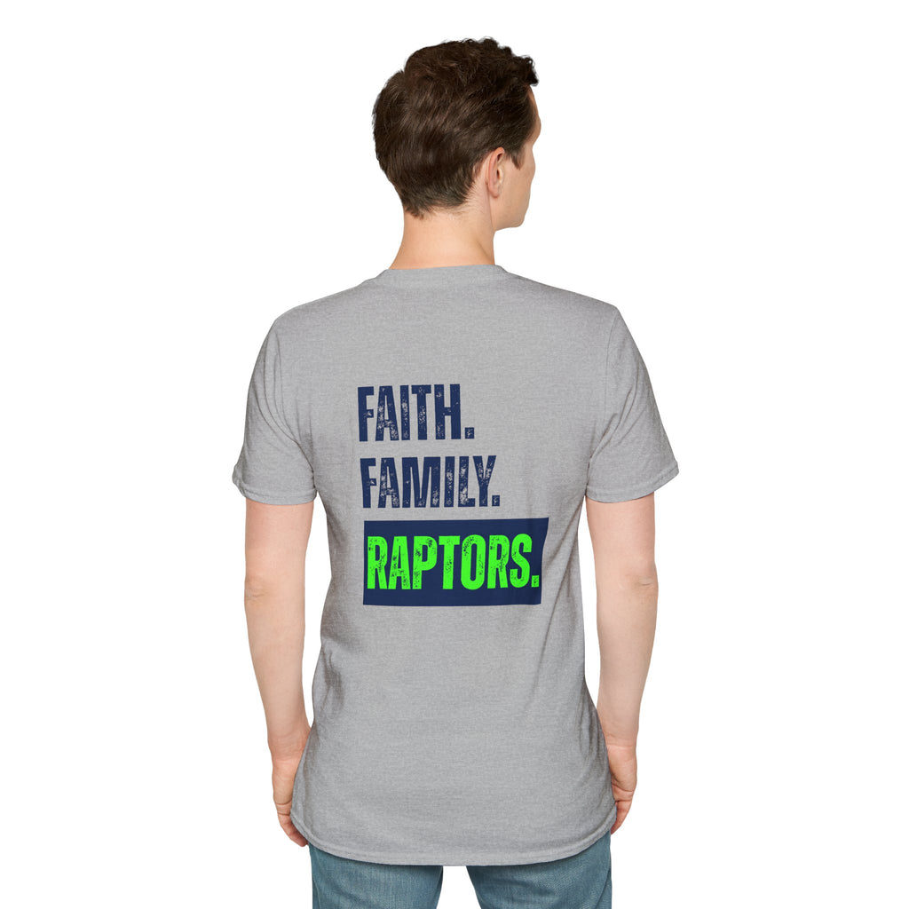Raptors-Shirt — Faith. Family. Raptors. Graphic Tee