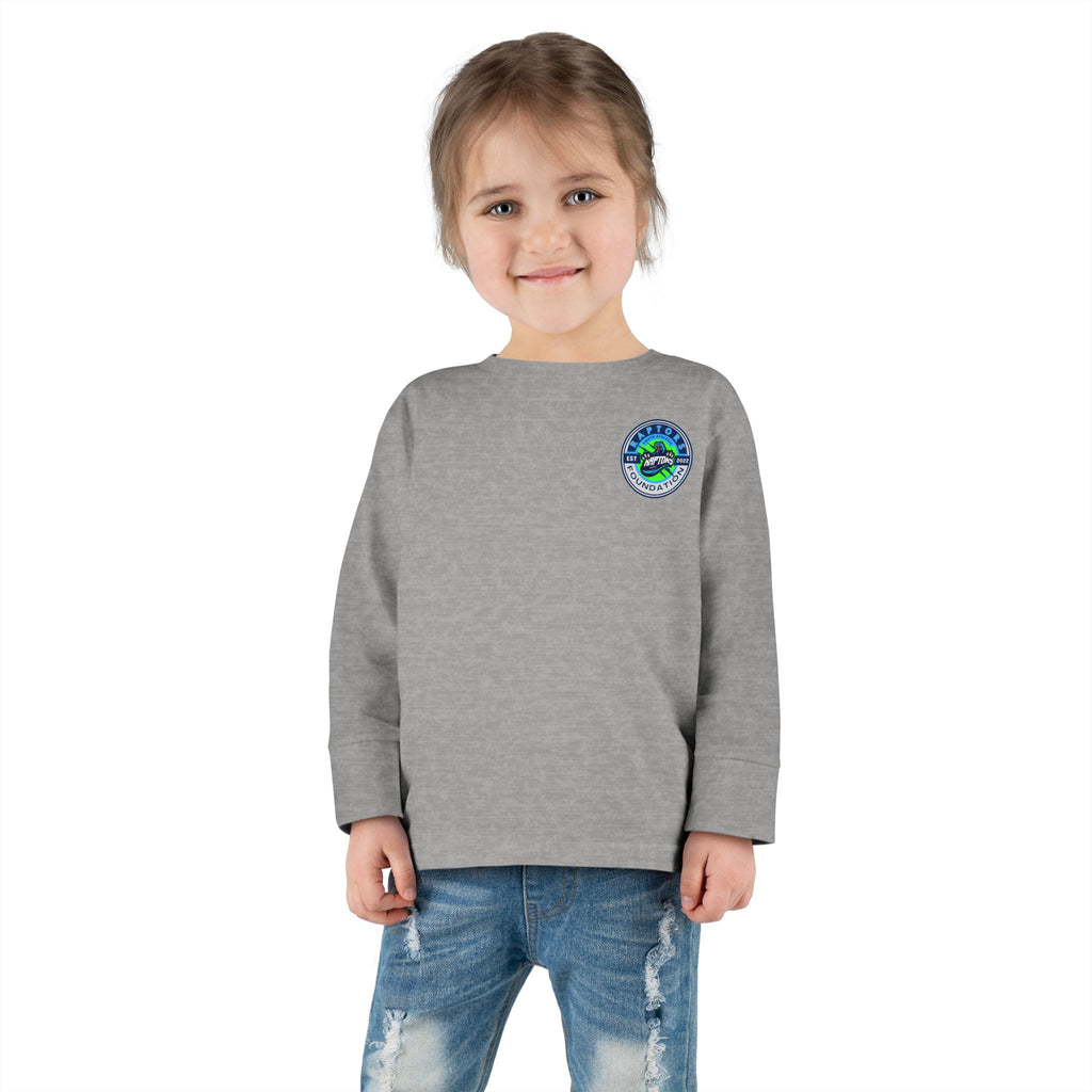 Toddler Long Sleeve Tee - 'Faith. Family. Raptors.' Kids Crewneck